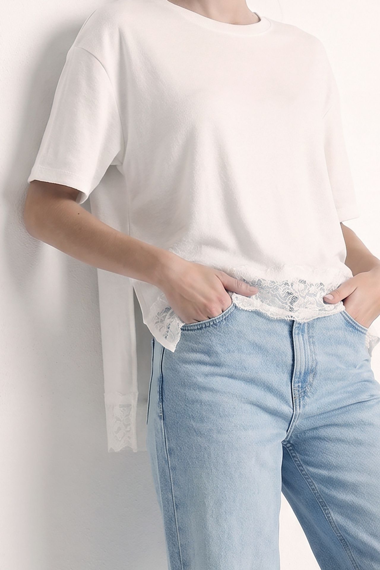 ISTANBUL Oversized Lace Knit Blouse 6