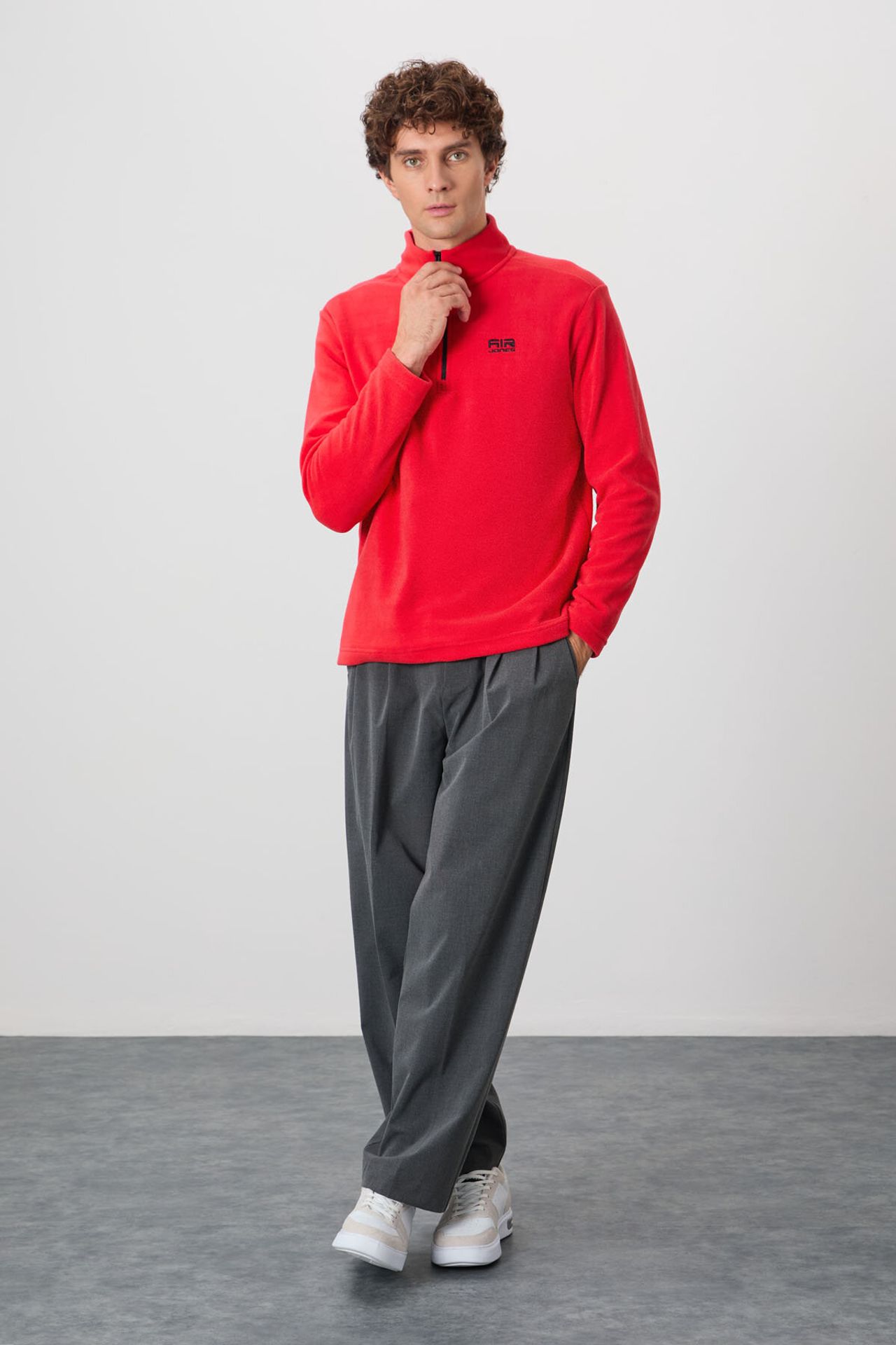 TOMMY Men's Half-Zip Plush Sweatshirt 4