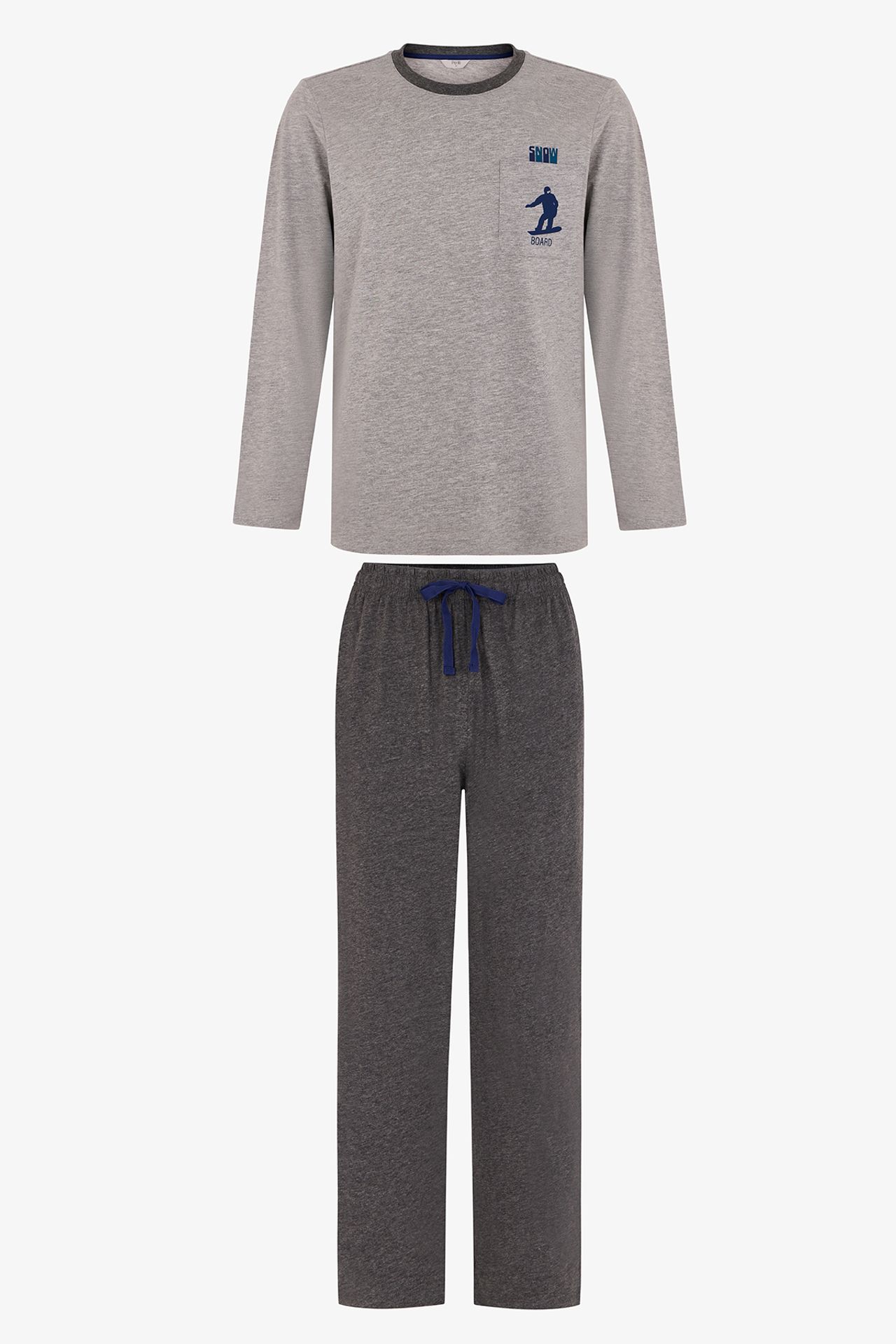 PENTI Men's Snow Glide Long Sleeve Pajama Set 1