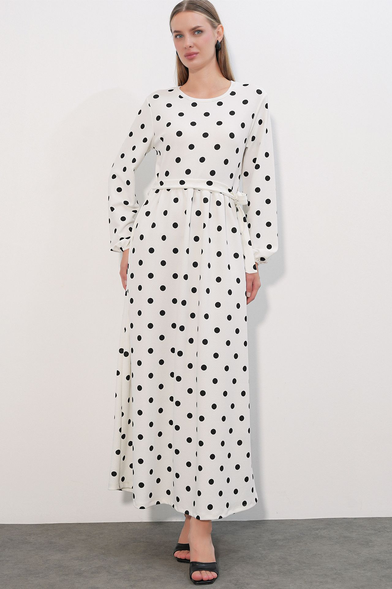 BDART Floral Maxi Knit Dress With Bow Detail 3