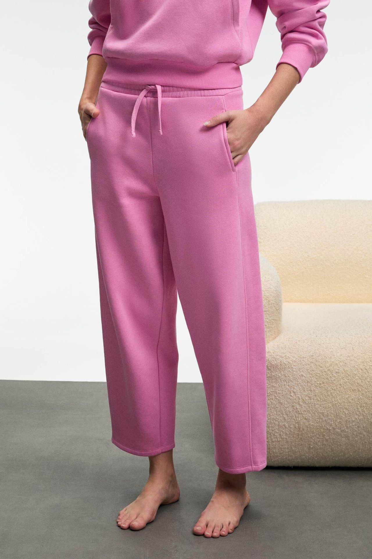 GRIMELANGE Wide Leg Drawstring Joggers 3