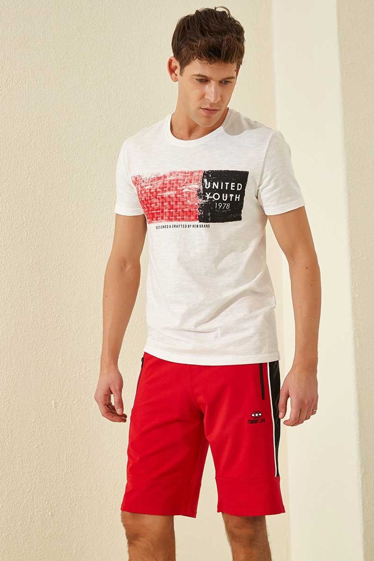 TOMMY Men's Striped Jersey Shorts 4
