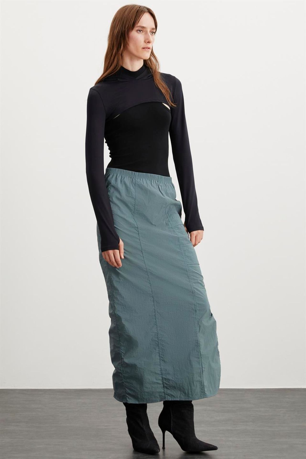GRIMELANGE Maxi Straight Pencil Skirt 2