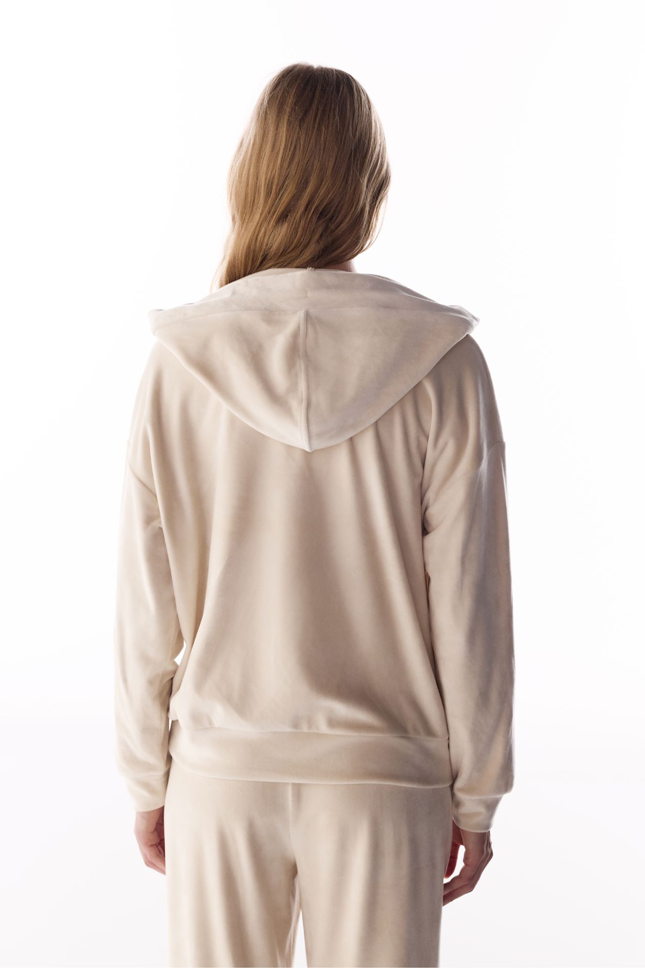 PENTI Soft Velvet V-Neck Long Sleeve Sweatshirt 5