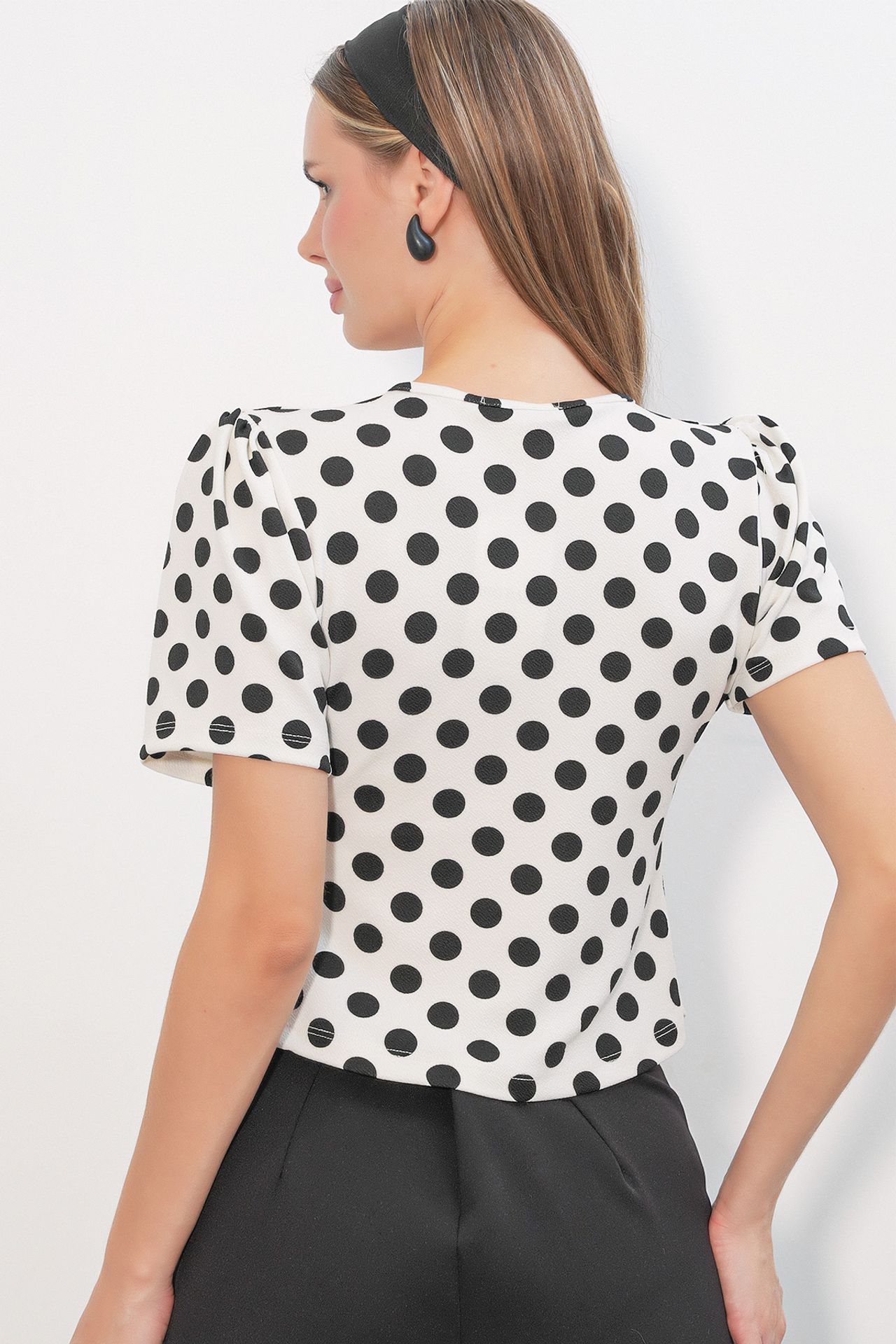 BDART Women's Polka Dot Wrap Blouse 6