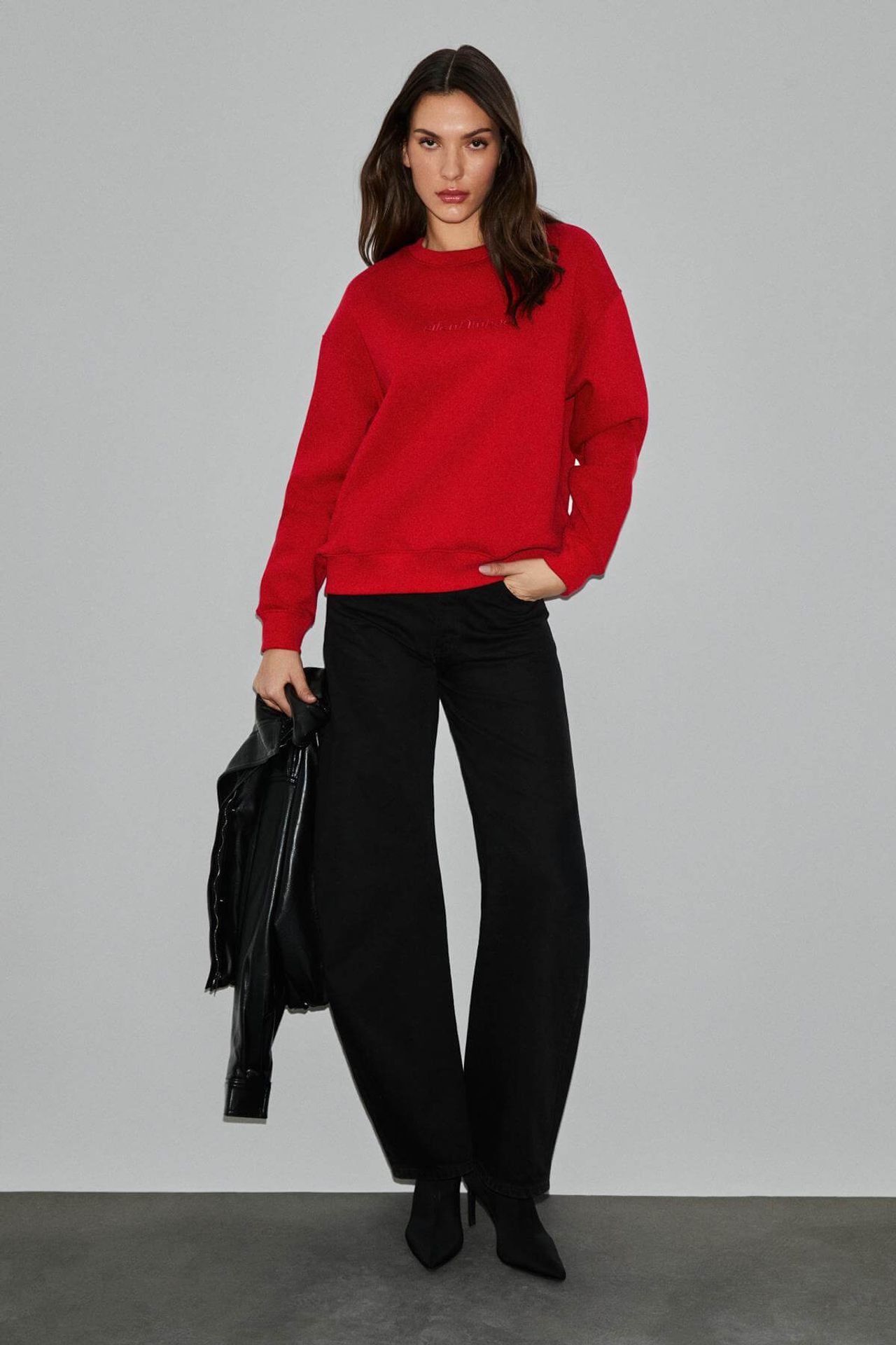 GRIMELANGE Oversized Crew Neck Sweatshirt 2