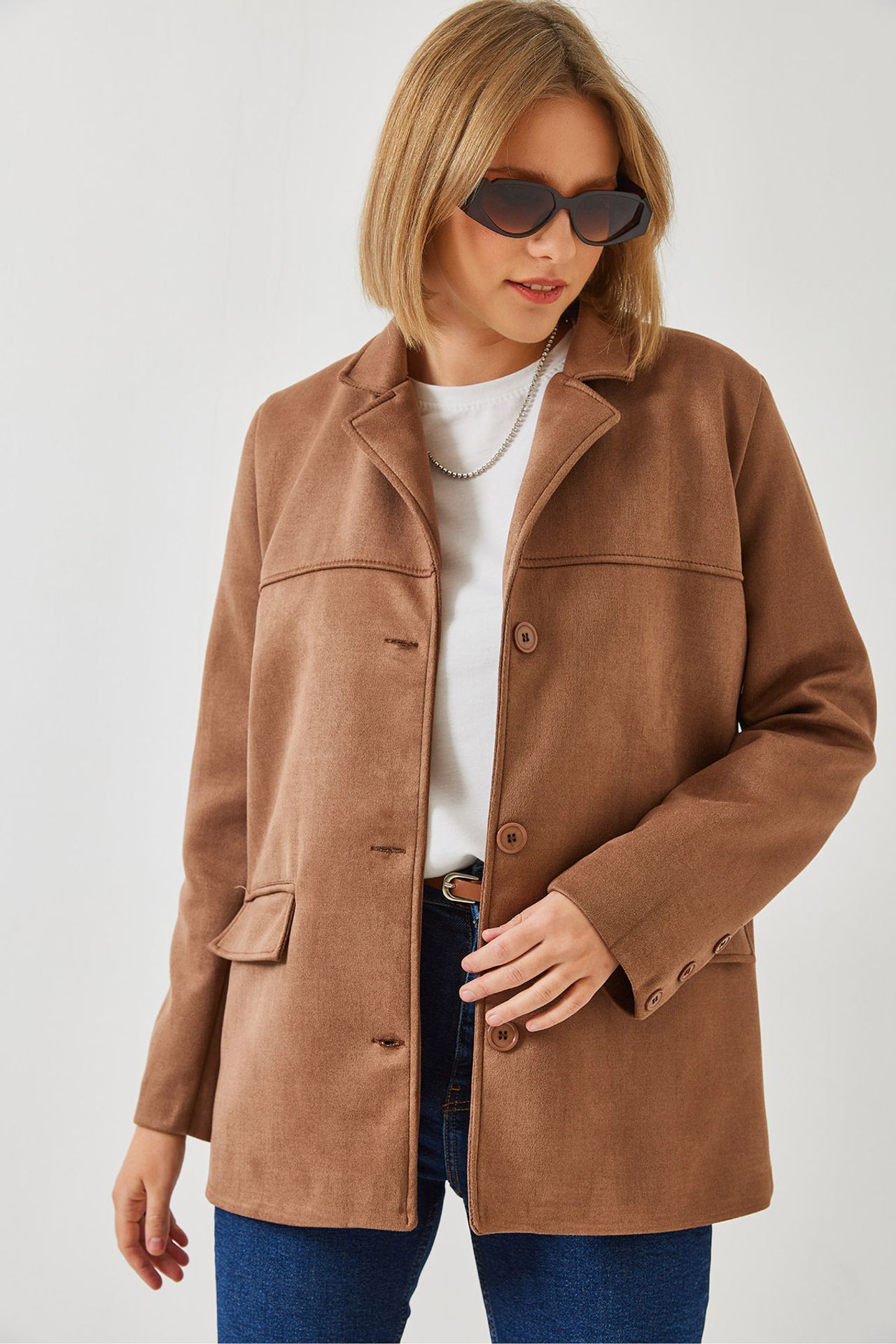 LUCCI Faux Suede Jacket