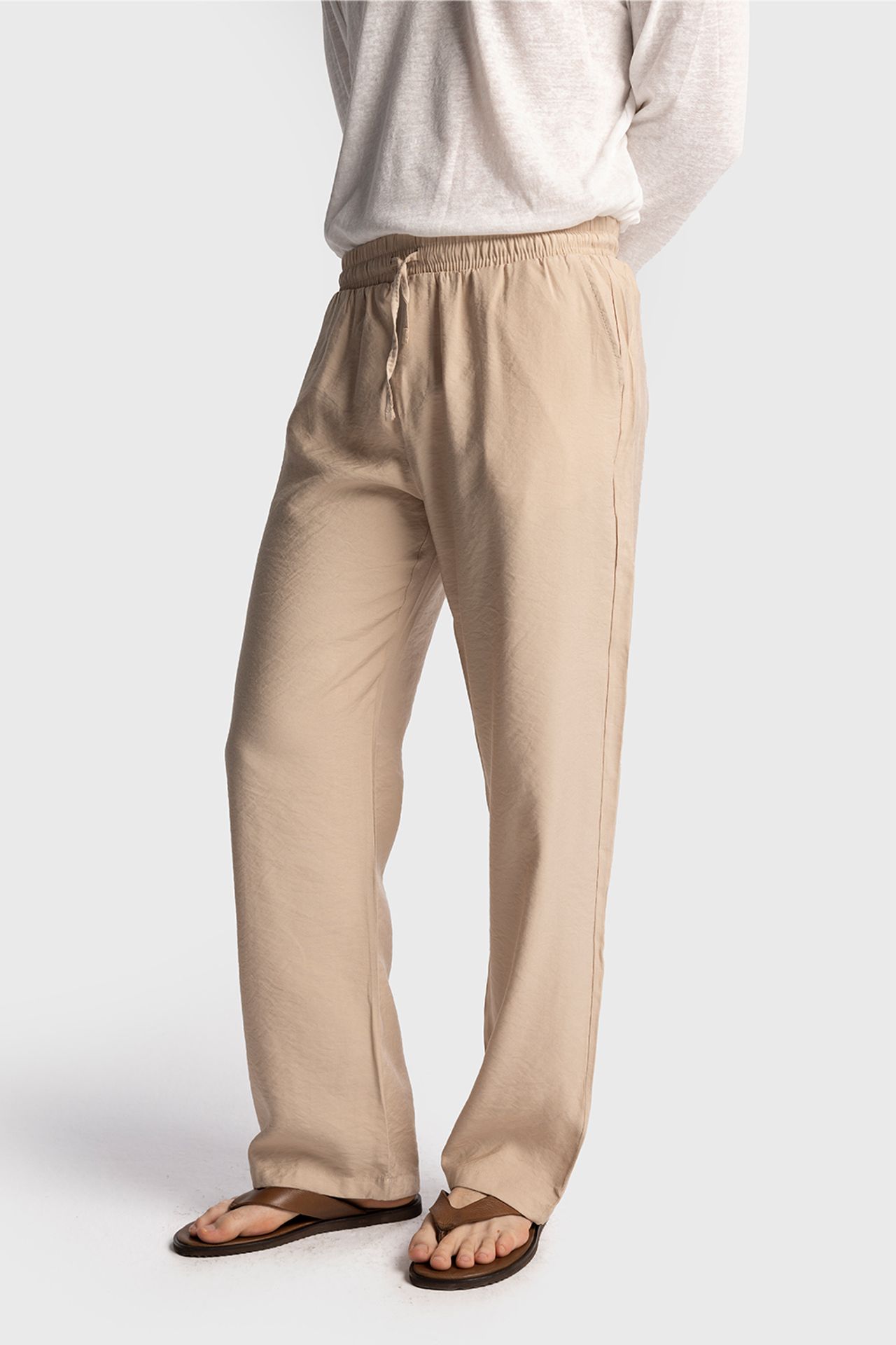 GIESTO Relaxed Fit Tencel Pants 1
