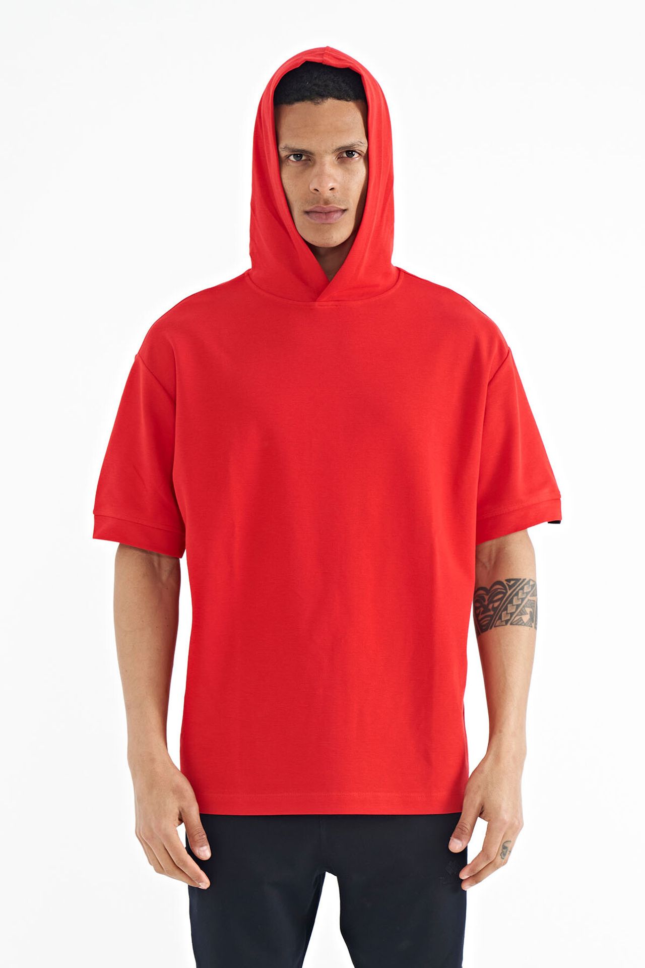 TOMMY Oversized Hooded Short-sleeve T-shirt 3