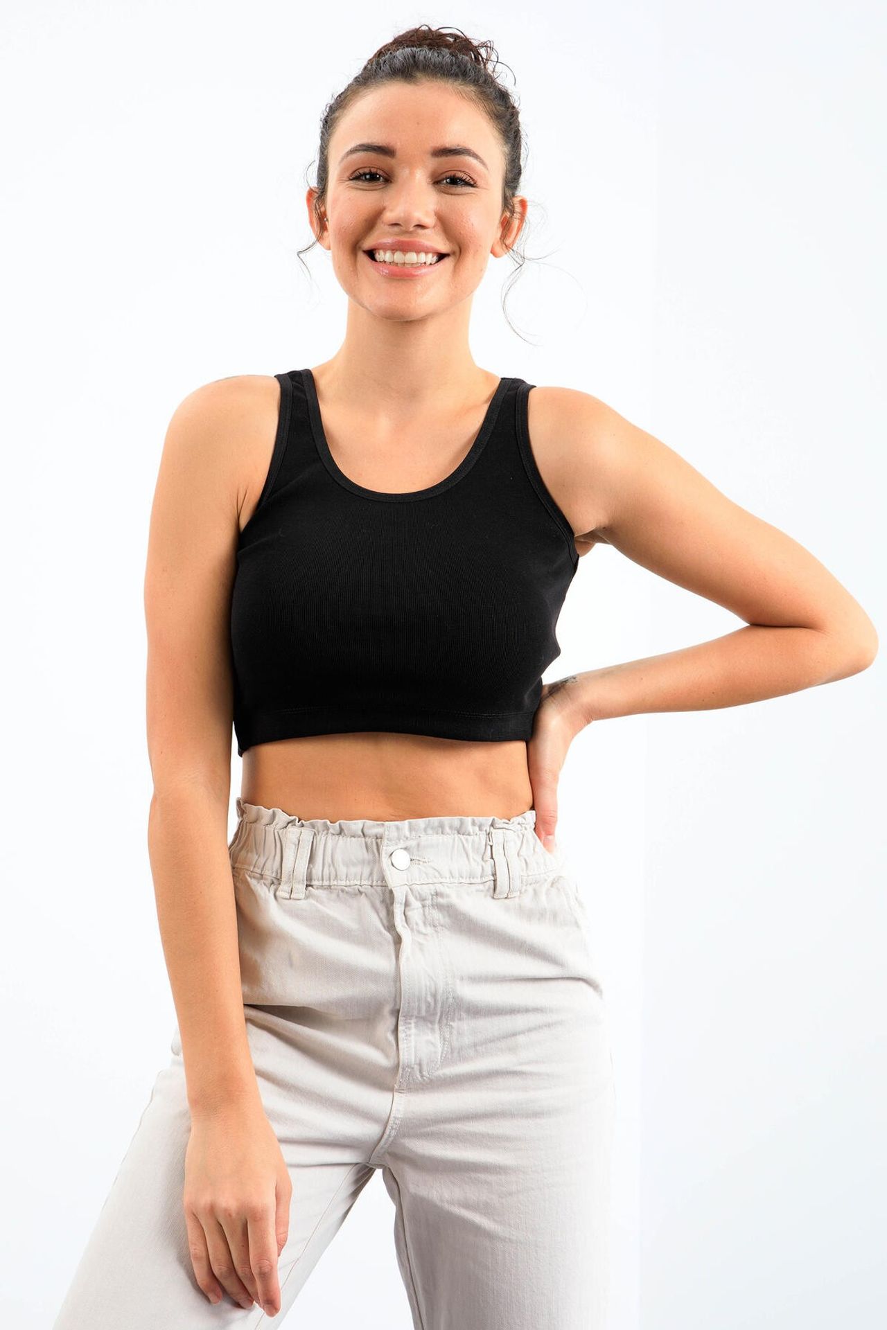 TOMMY Ribbed Sleeveless Crop Top 5
