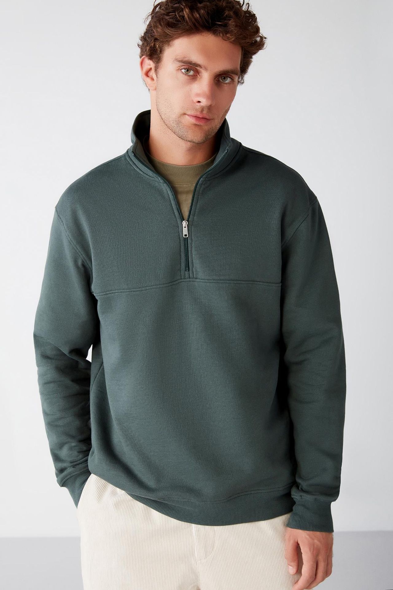 GRIMELANGE Yarım Fermuarlı Sweatshirt 2