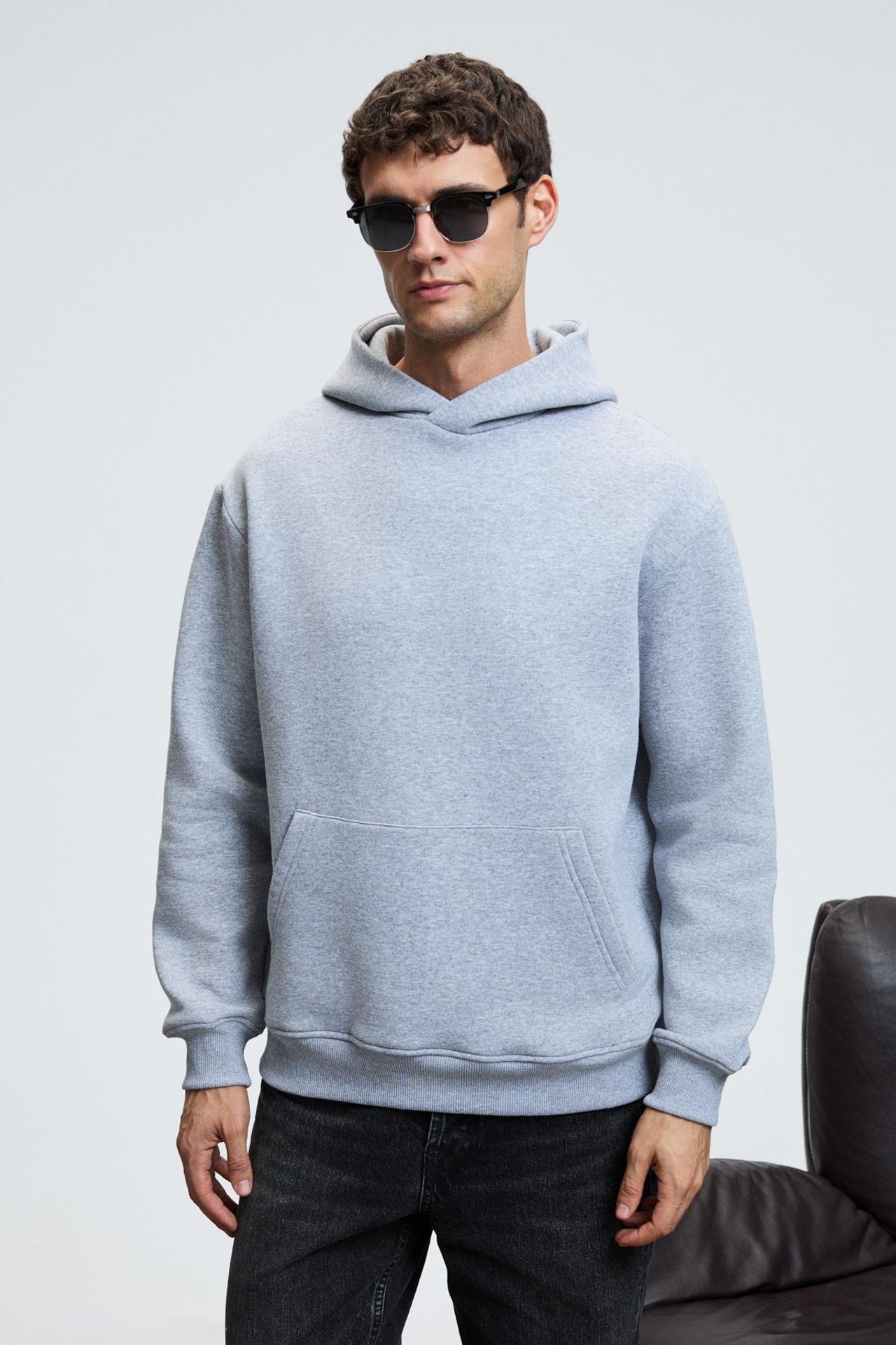 GRIMELANGE Geniş Kesimli Kapüşonlu Cepli Sweatshirt 3