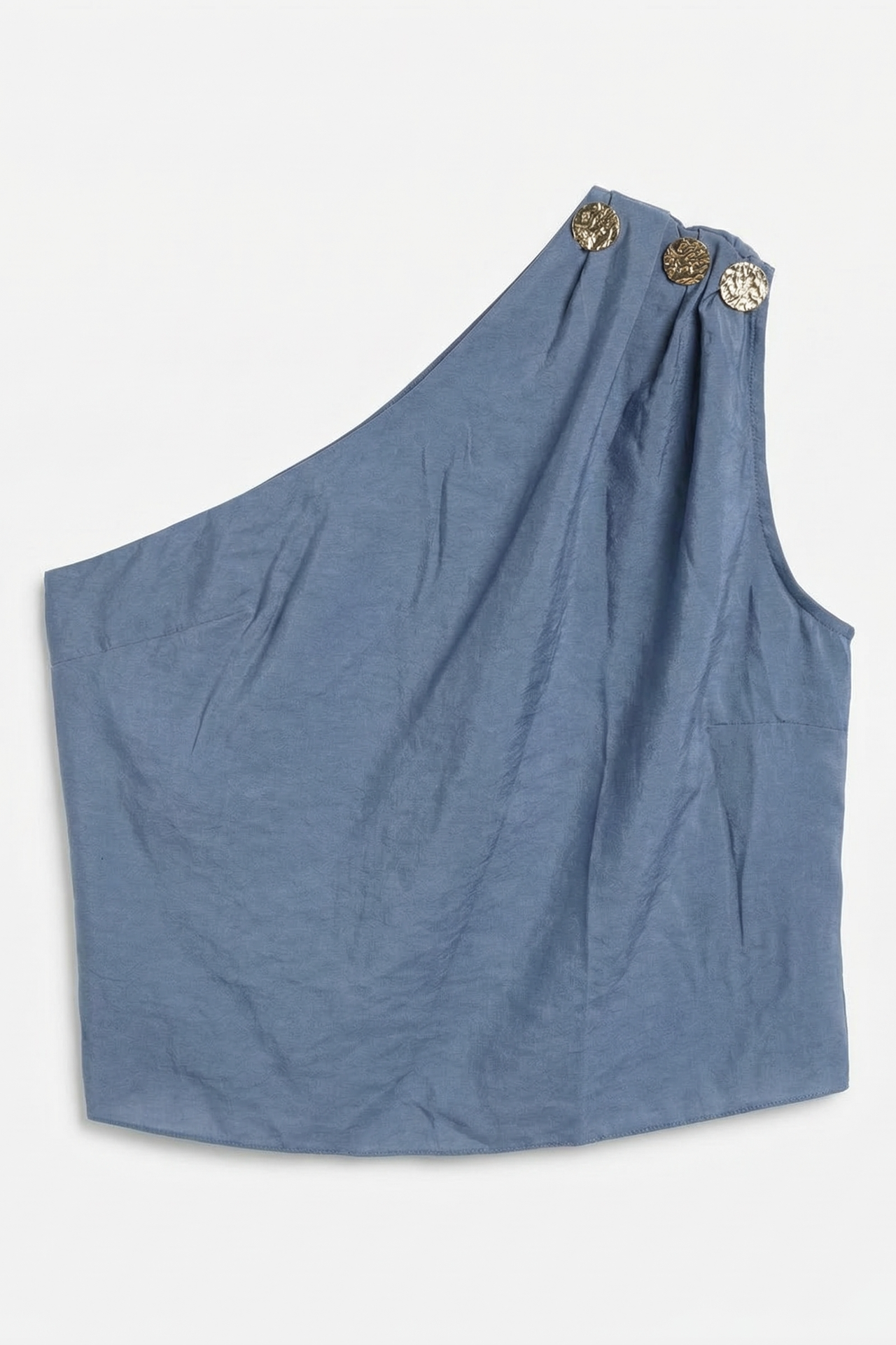 MY FASHION Asymmetrical Collar Sleeveless Chiffon Top 6