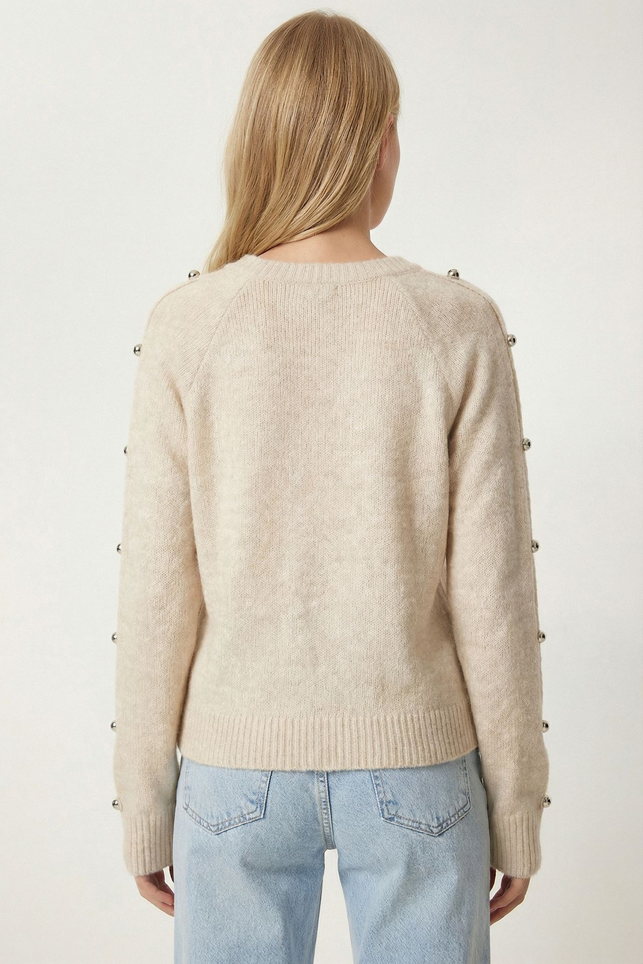 ISTANBUL Crew Neck Cut Out Knit Sweater 6
