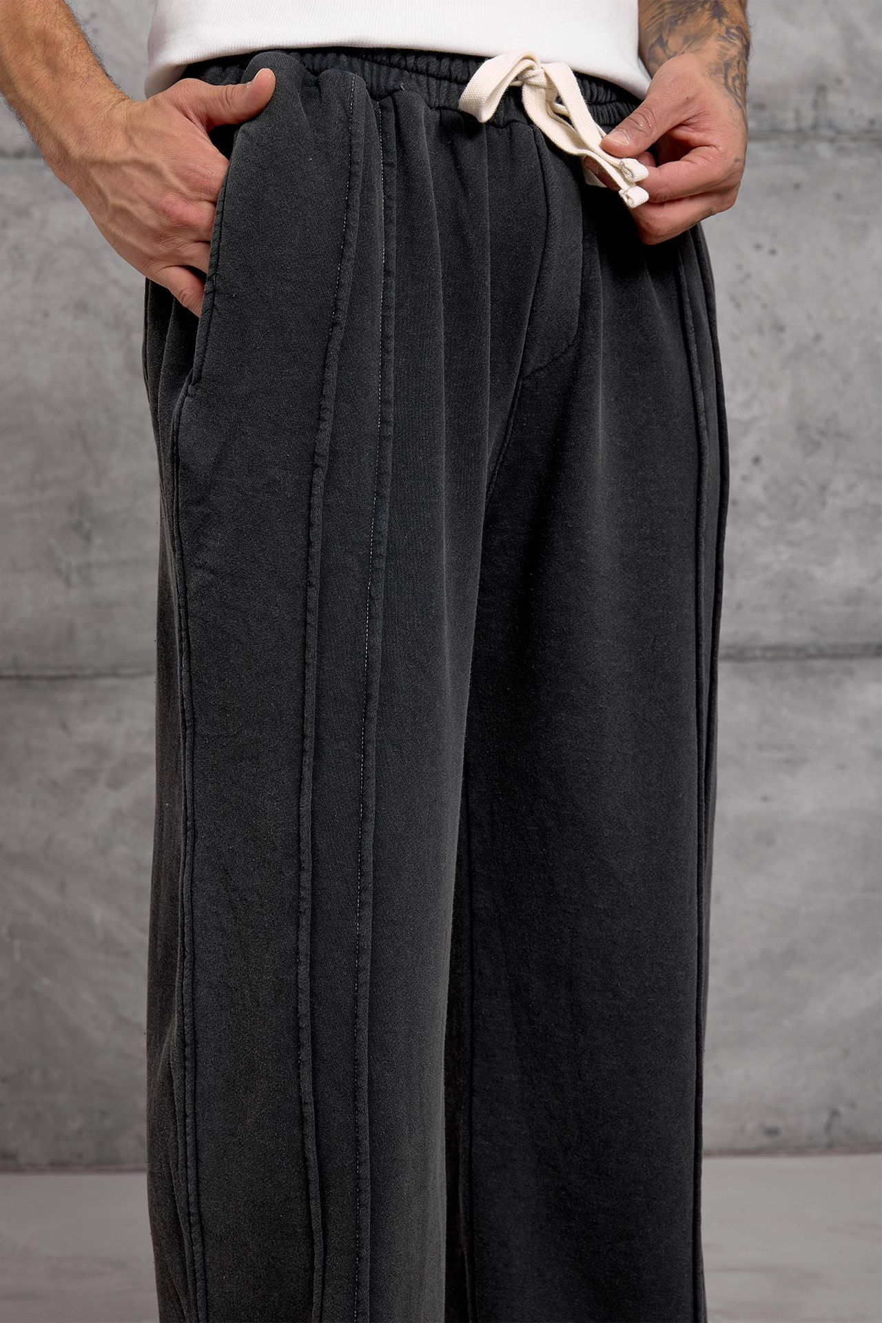 NOMARC Geniş Paça Bağcıklı Jogger Pantolon 2