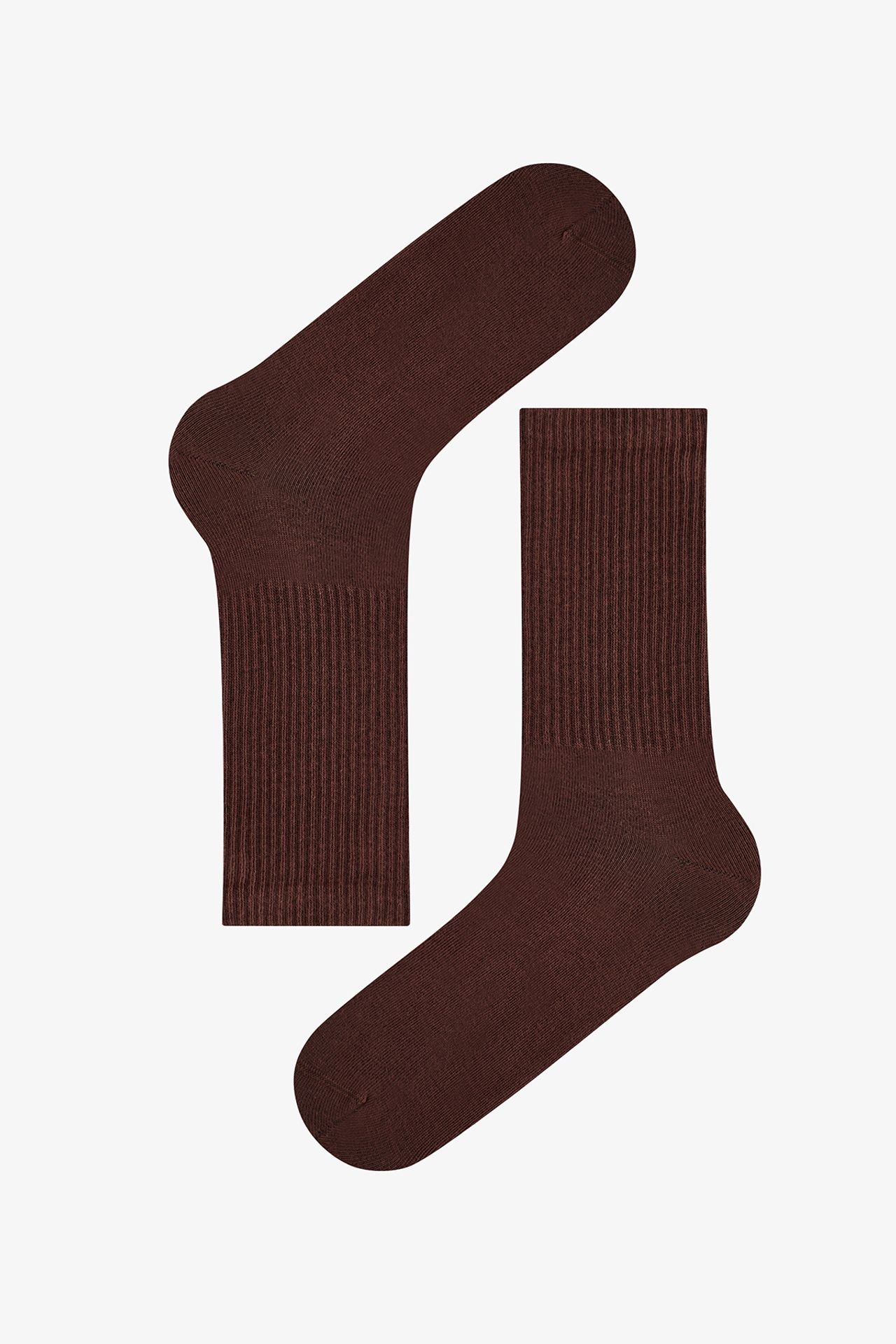 PENTI Men's Warm Contrast Slogan Pattern Cotton Pair Crew Socks 3