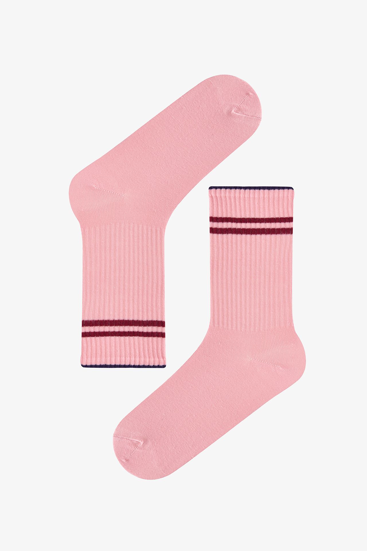 PENTI Long Tennis Striped Cotton Pair Crew Socks 4