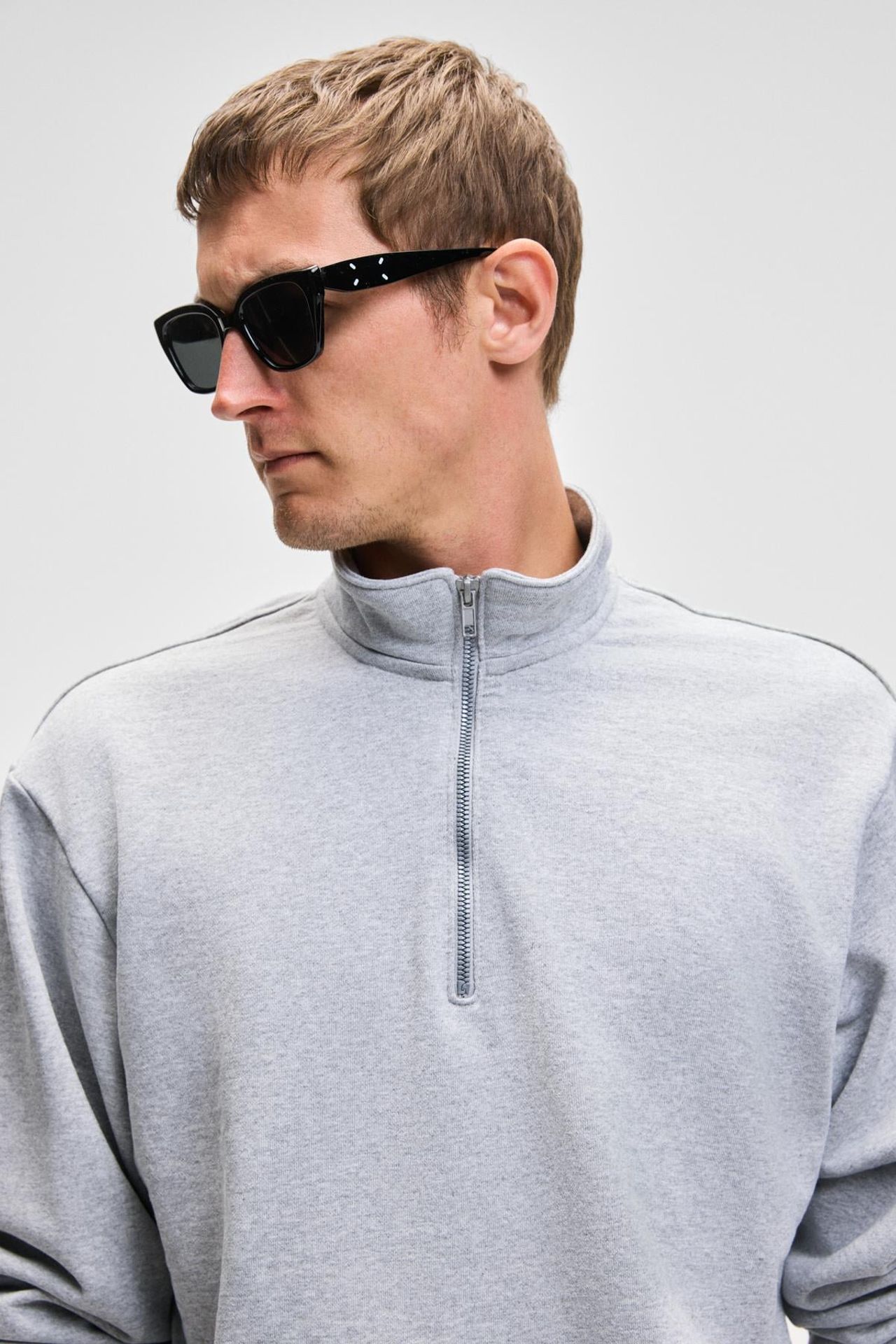 GRIMELANGE Yarım Fermuarlı Yarım Balıkçı Yaka Sweatshirt 5