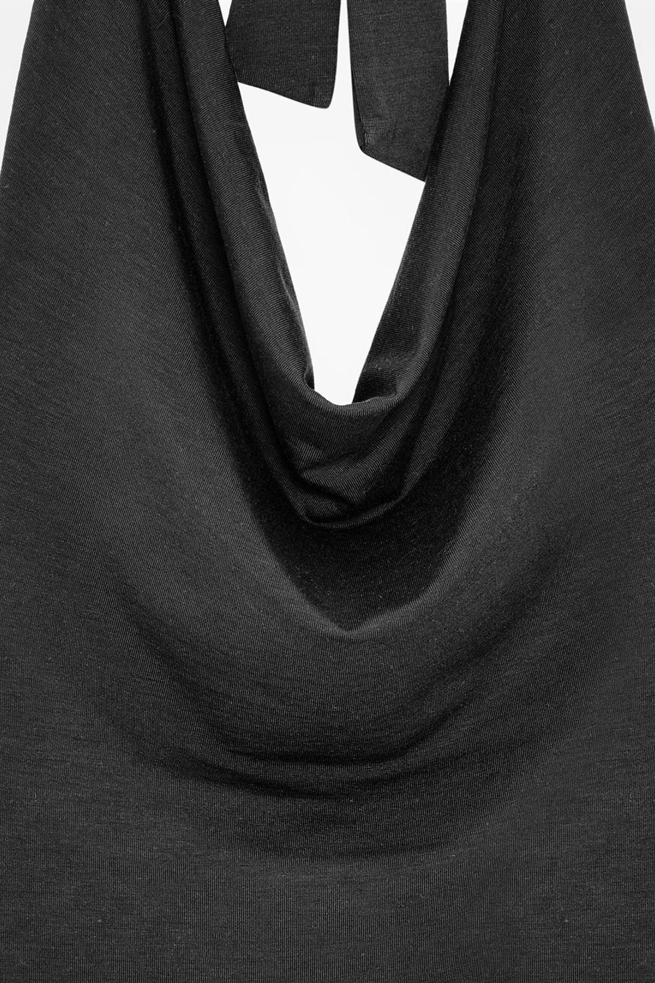 DILVIN Sleeveless Cowl Neck Tie Blouse 7