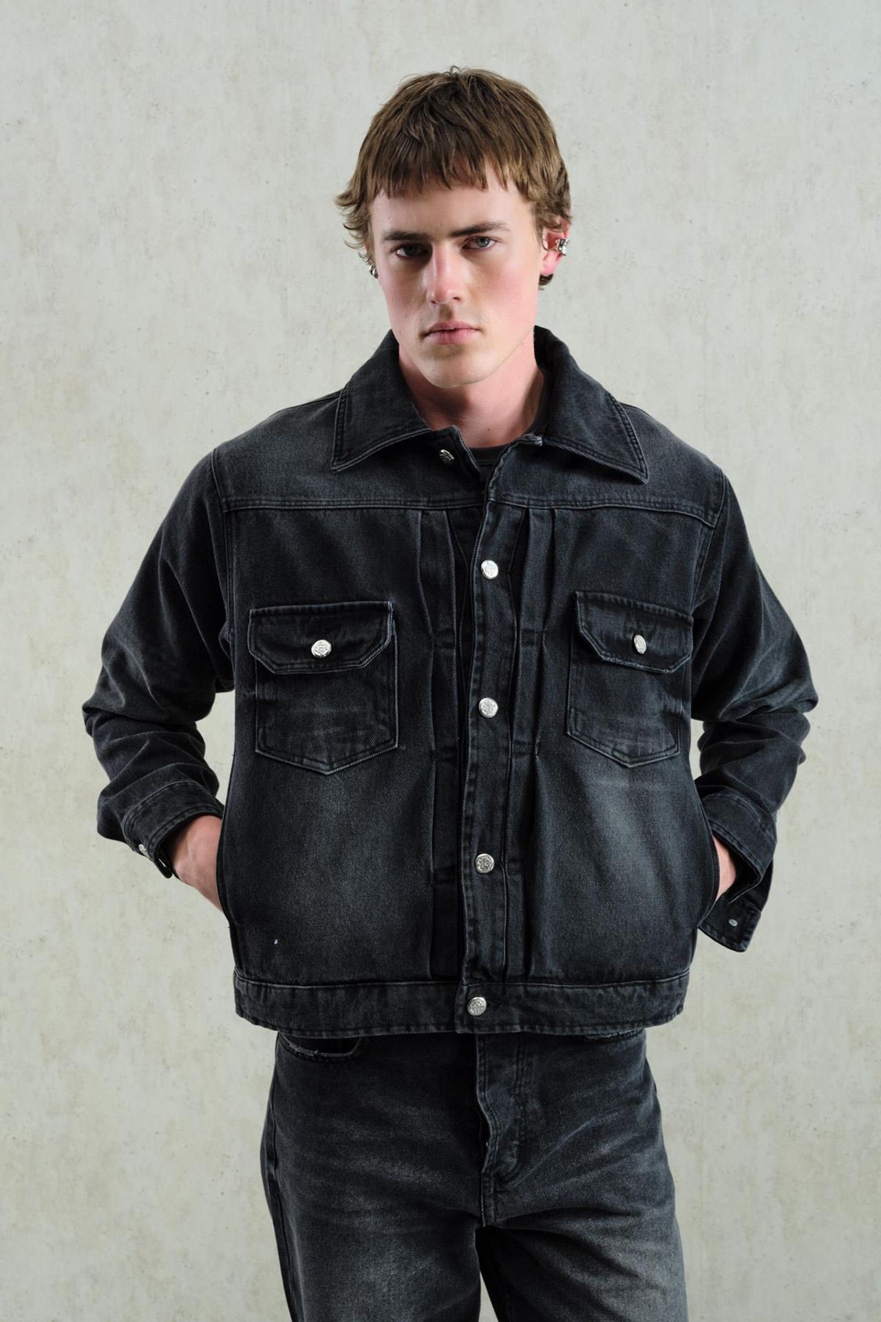 GIESTO Denim Jacket with Pockets 3