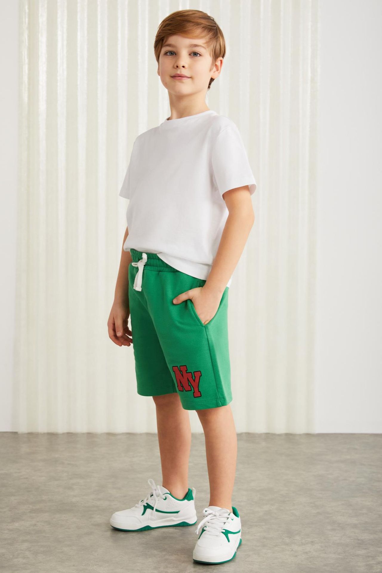 GRIMELANGE Drawstring Waist Knit Shorts 3
