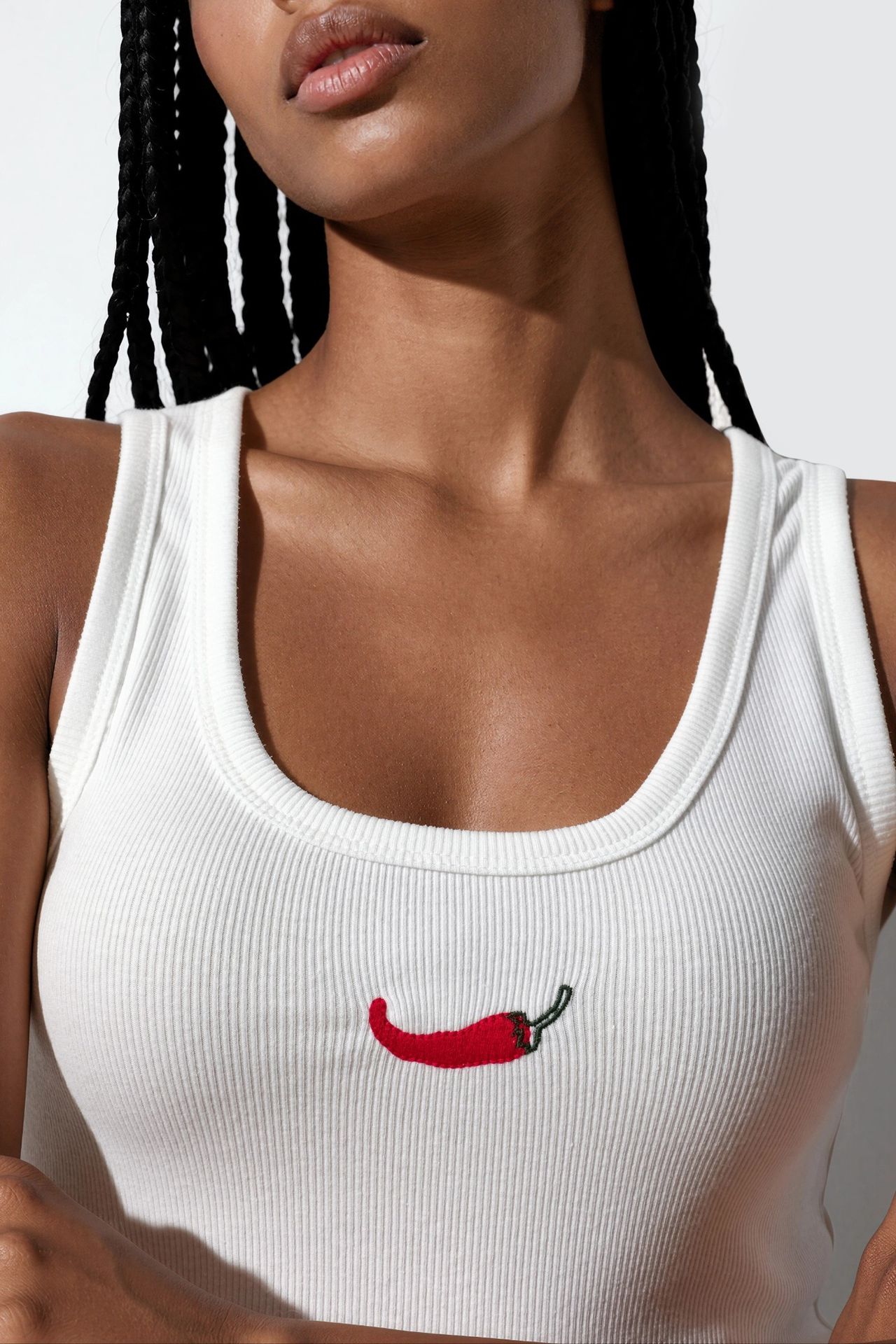 BUSEM Embroidered Knit Camisole Top 4