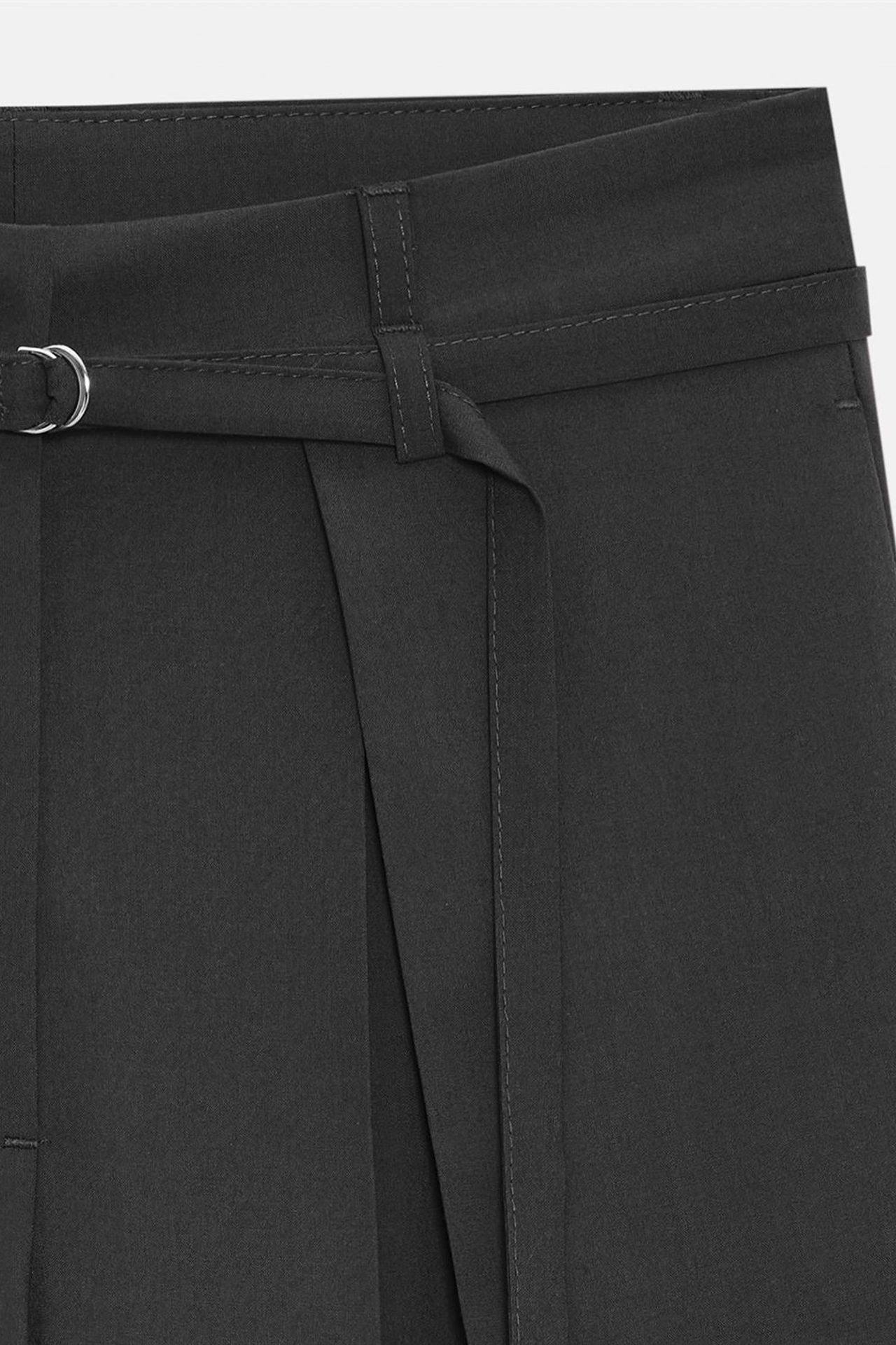 DILVIN Kemerli Pilili Geniş Paça Pantolon 7