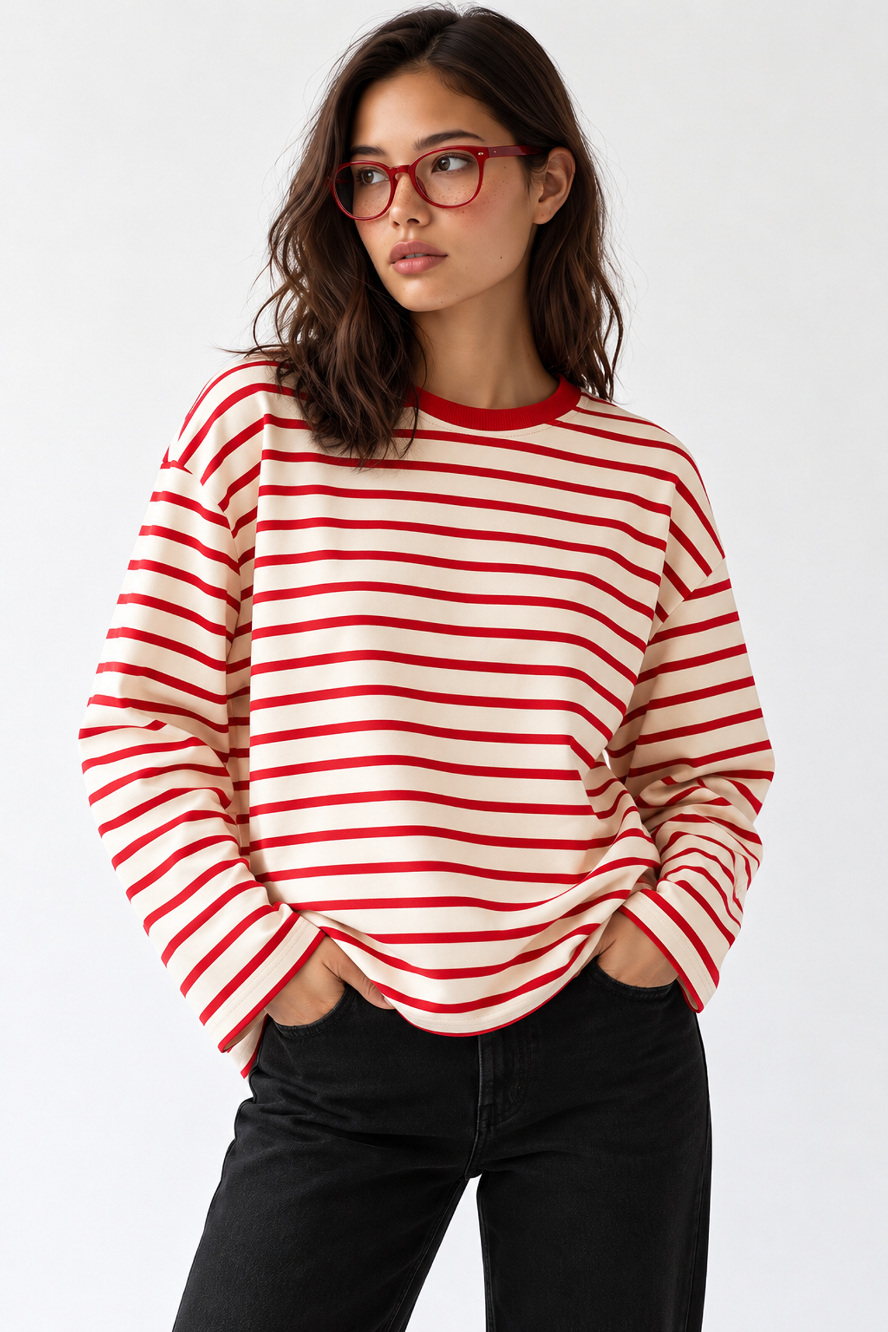 MIXRAY Kadın Kapüşonlu Sweatshirt 2