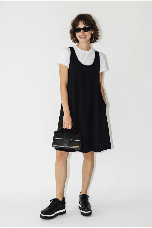 LUCCI Sleeveless A-line Mini Dress With Pockets
