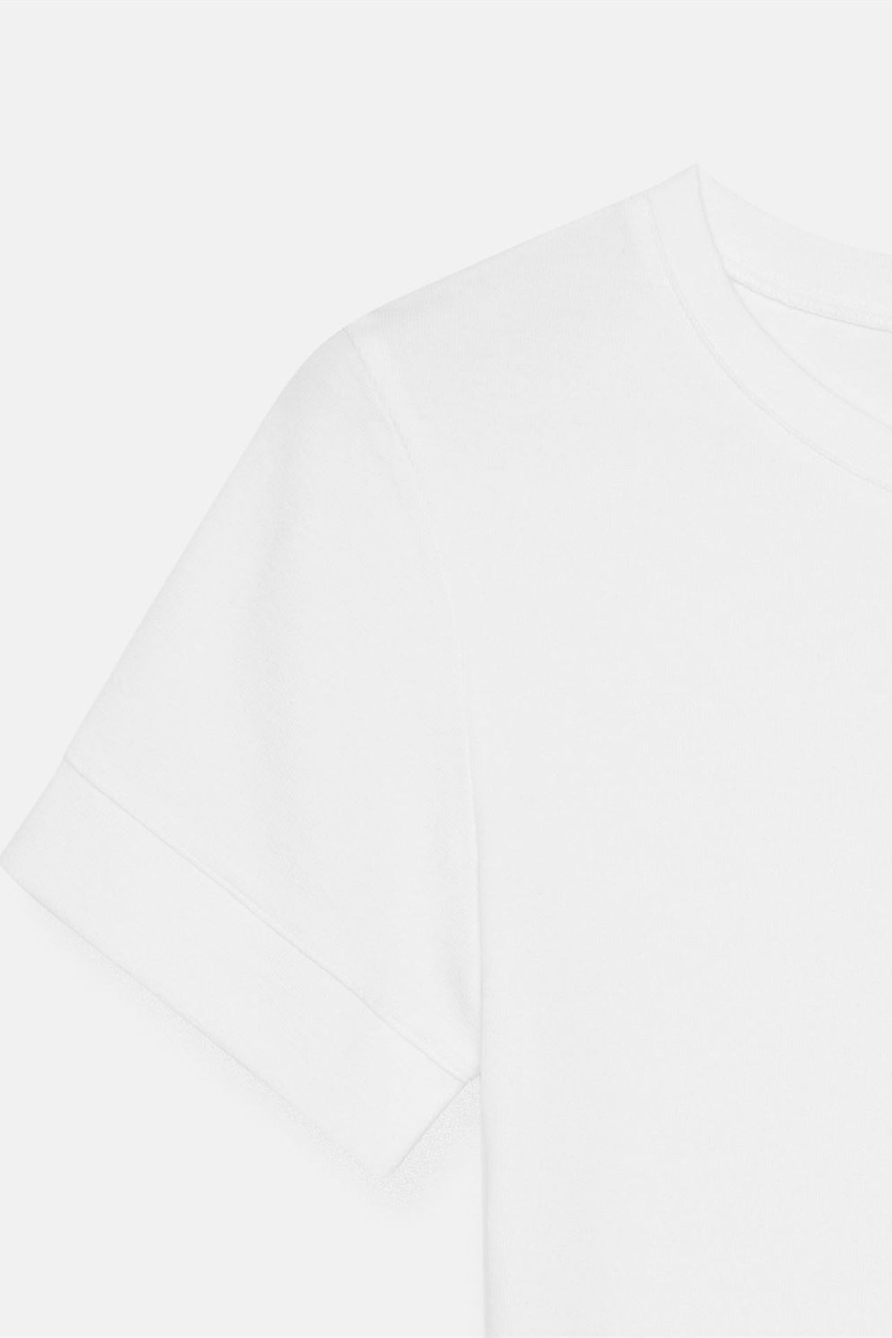 DILVIN Kadın Slim Fit Bisiklet Yaka Tişört 7