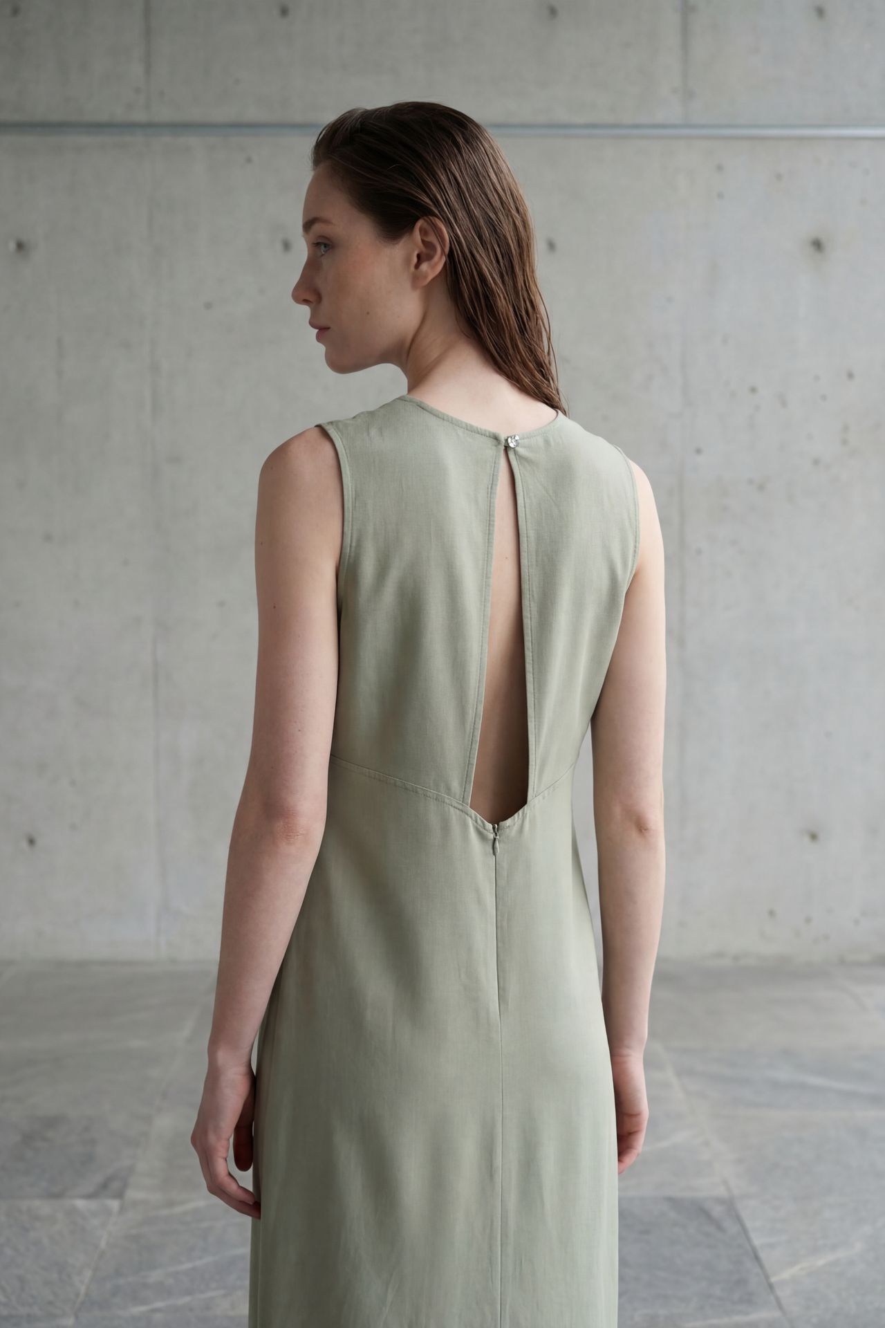 MY FASHION Back Detailed Midi Dress 3