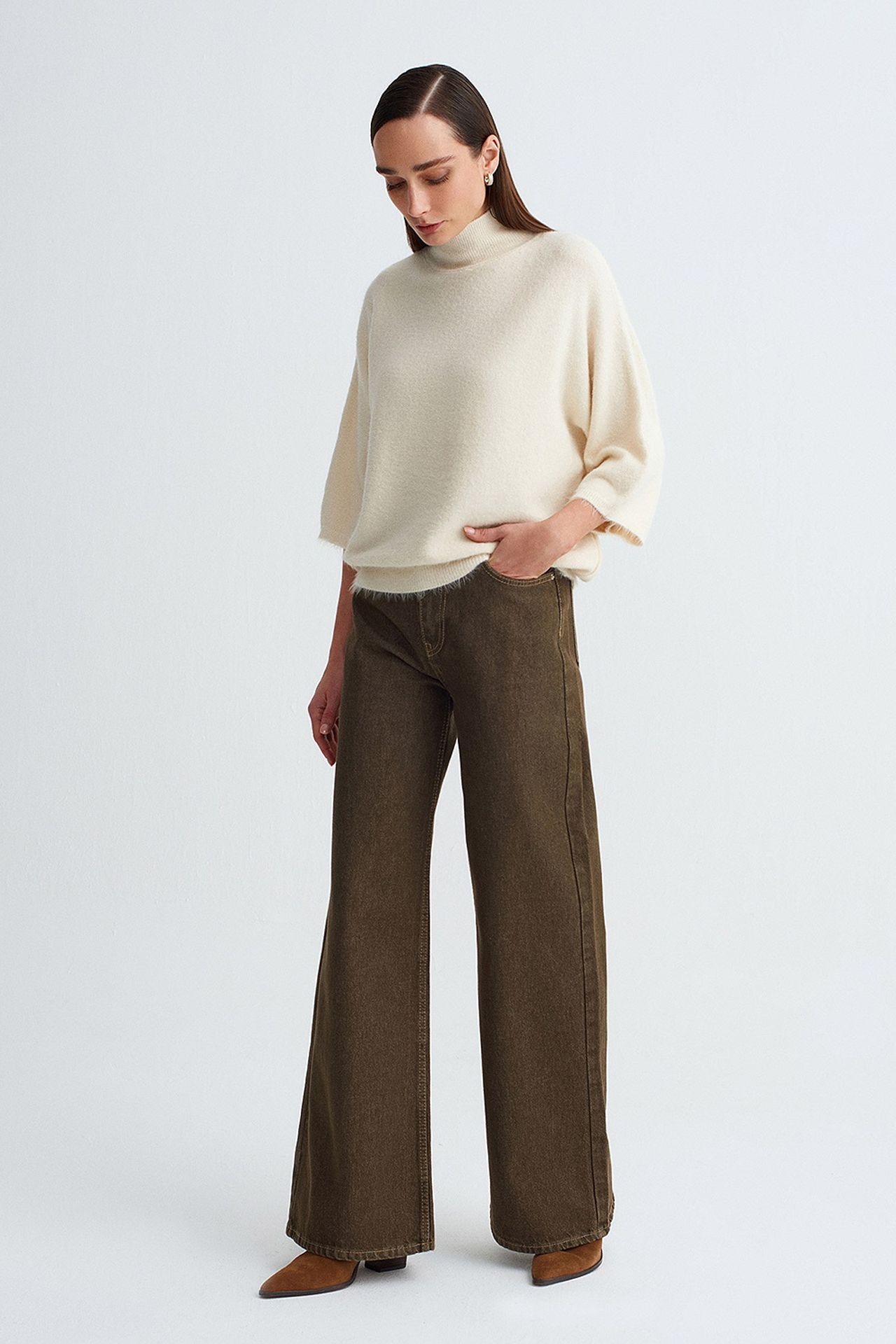 DILVIN Women's Wool-Blend Sweater 3