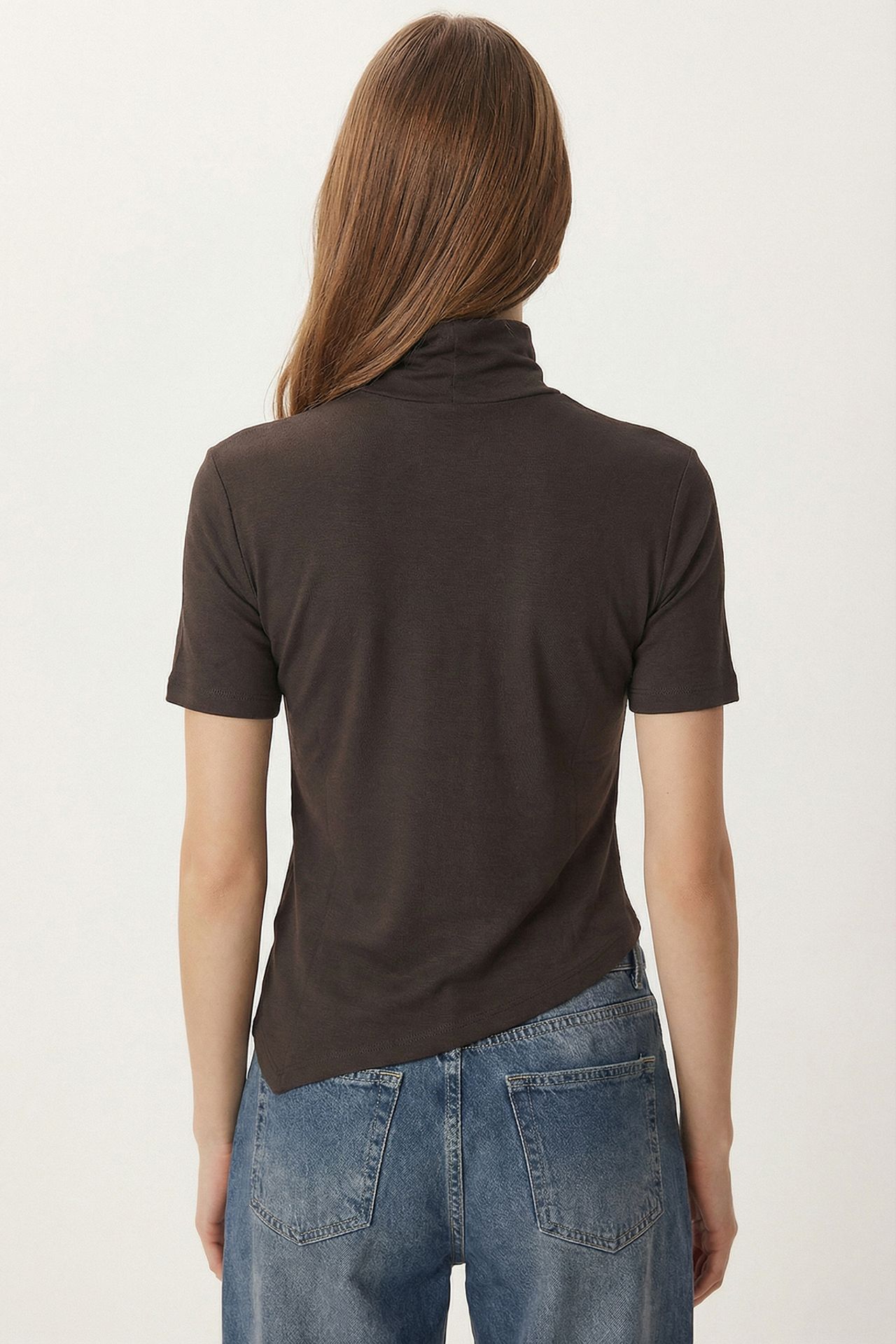 ISTANBUL Slim Fit Turtleneck Blouse 4