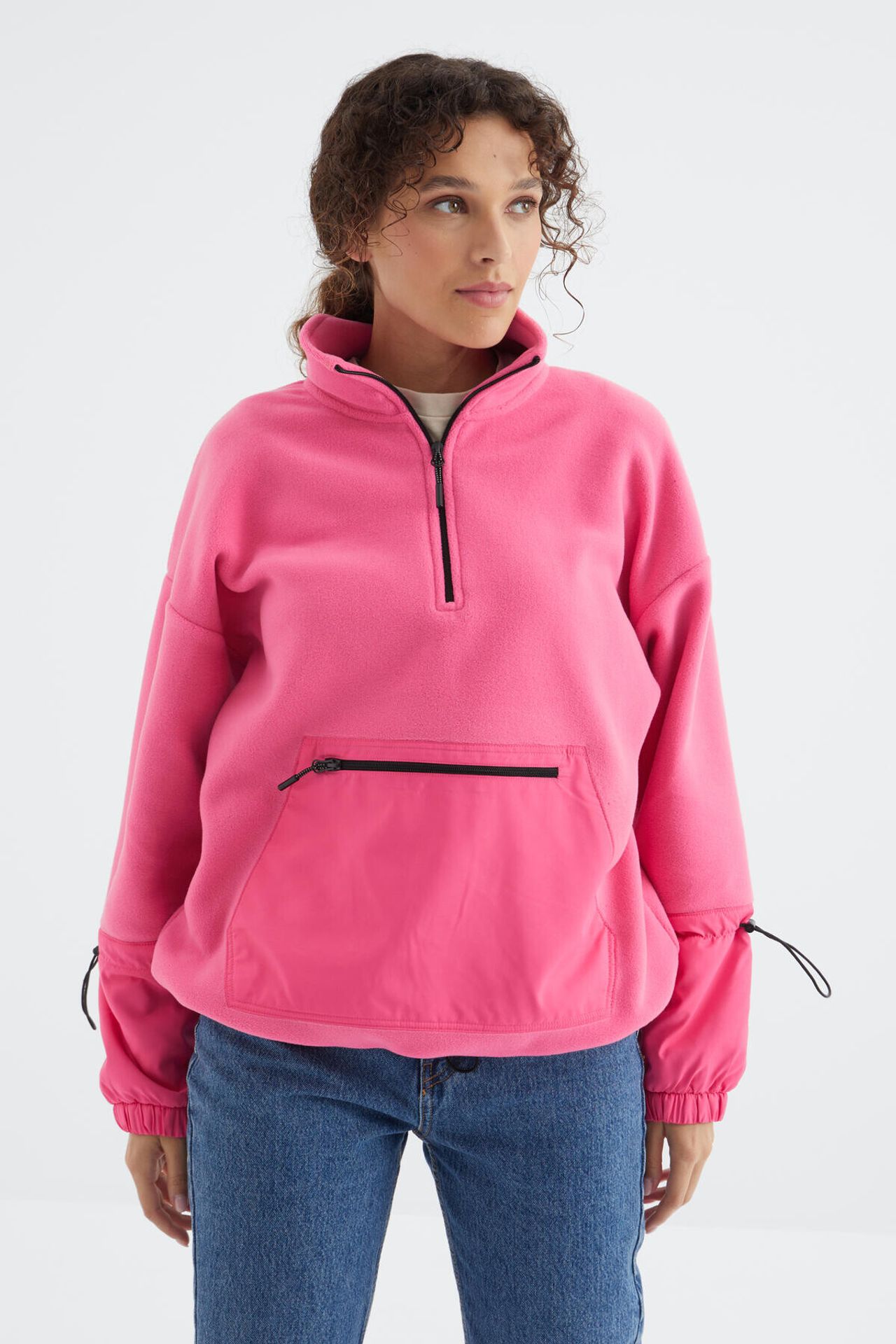 TOMMY Oversized Plush Half-Zip Sweatshirt 3