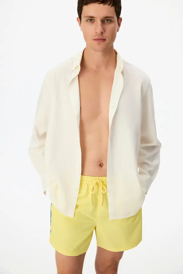 PENTI Men's Opposite Line Swim Shorts
