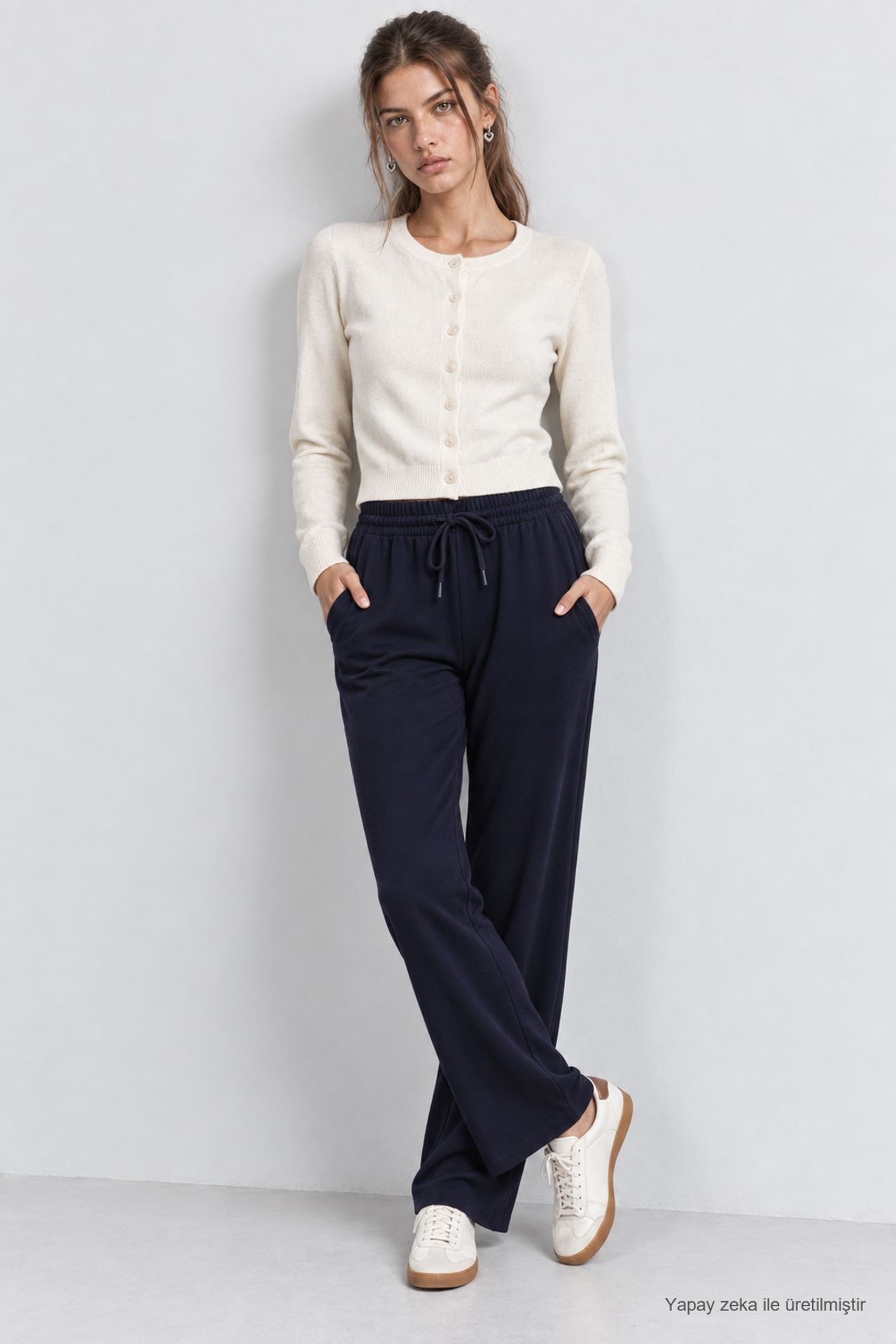 ISTANBUL Wide Leg Drawstring Waist Sweatpants 3