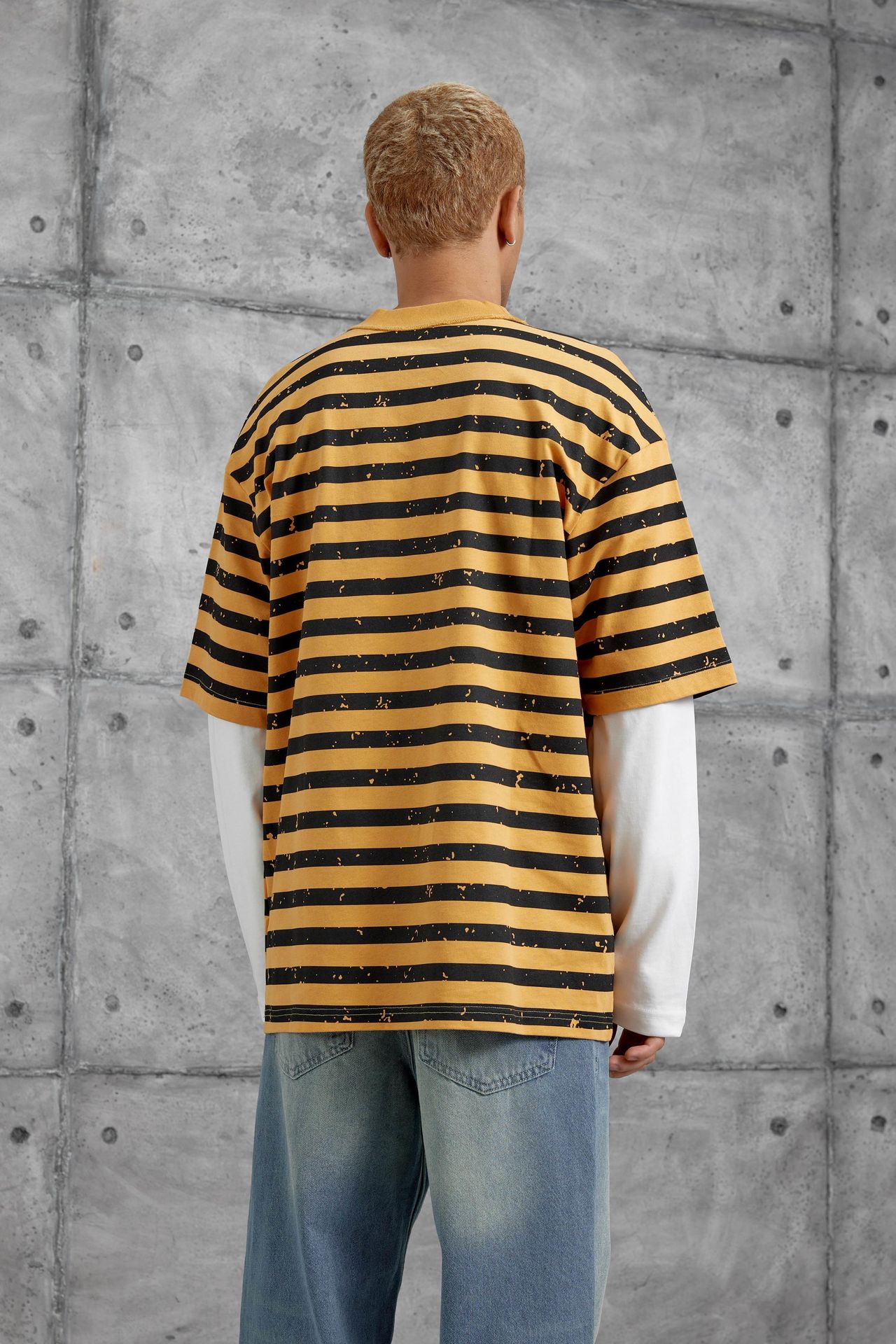 NOMARC Bol Çizgili Bisiklet Yaka Sweatshirt 4