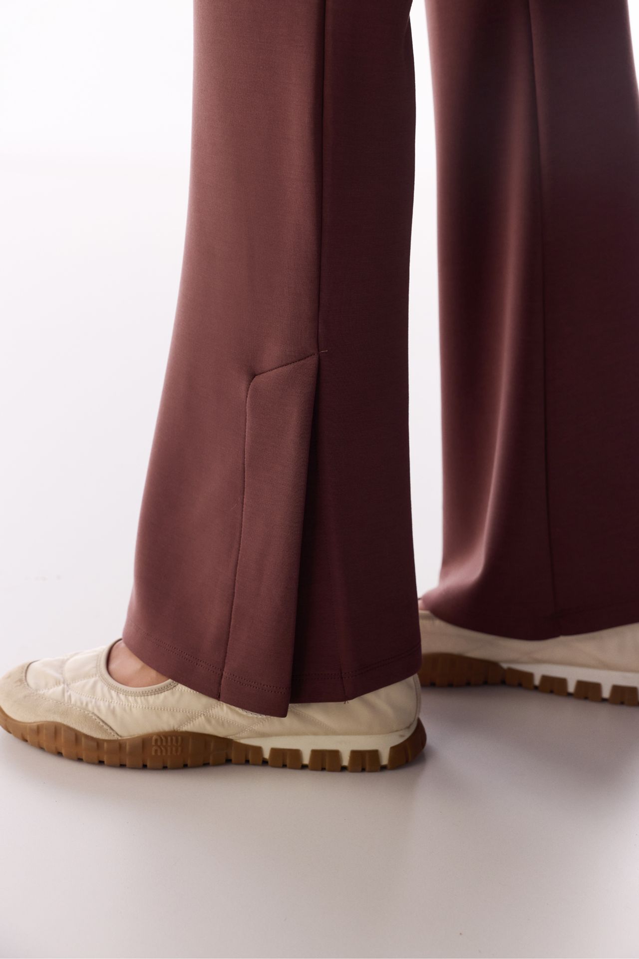 PENTI Modal Slit Flared Pants 4