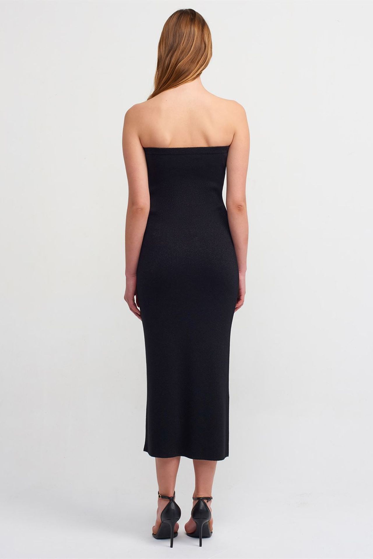 DILVIN Strapless Midi Bodycon Dress 2