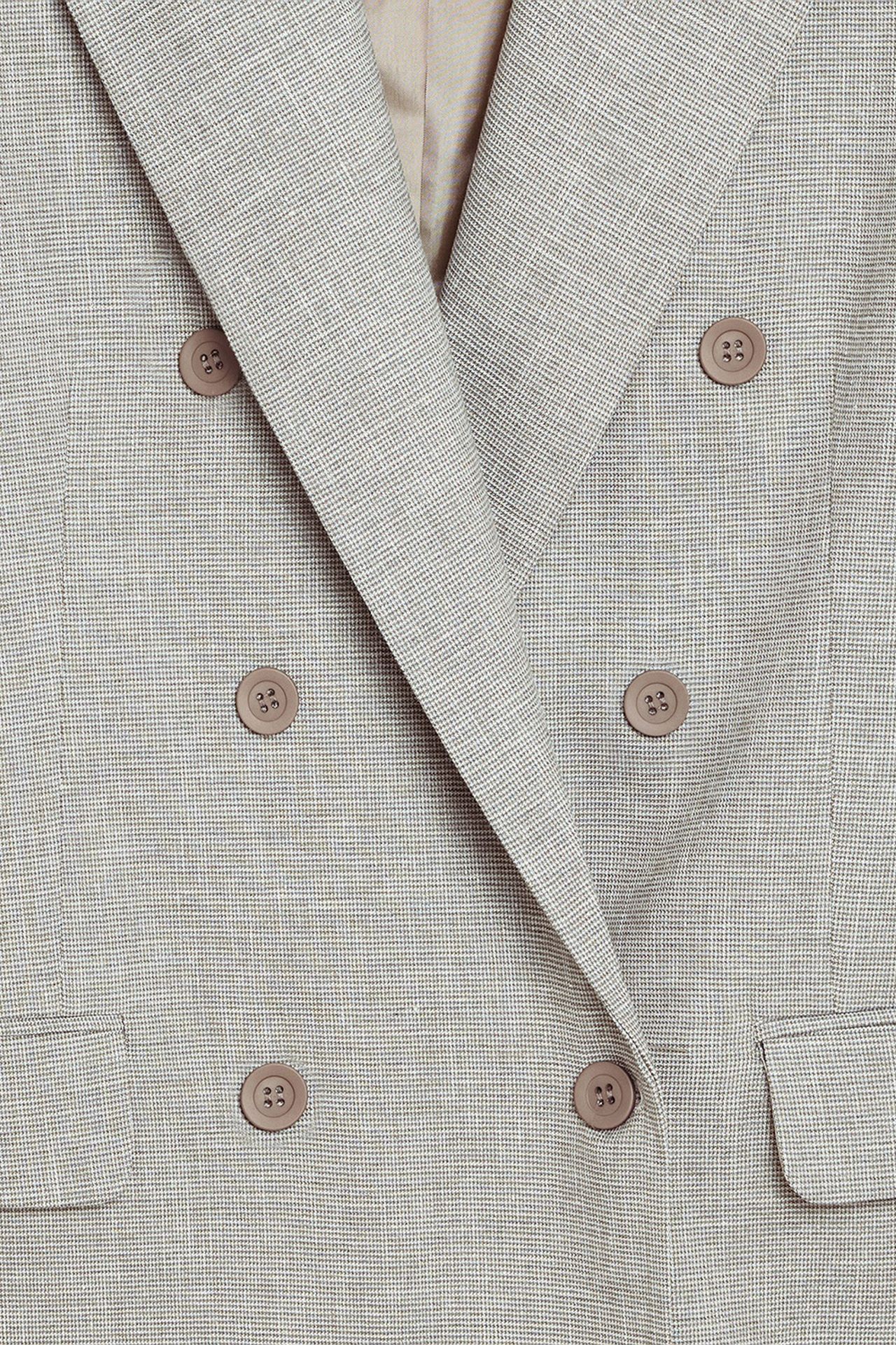 DILVIN Long Shawl Collar Crepe Blazer