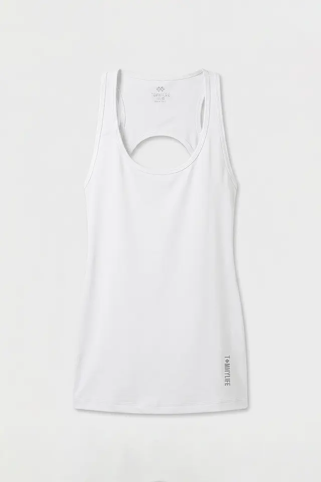 TOMMY Women's Cut Out Racerback Active Top