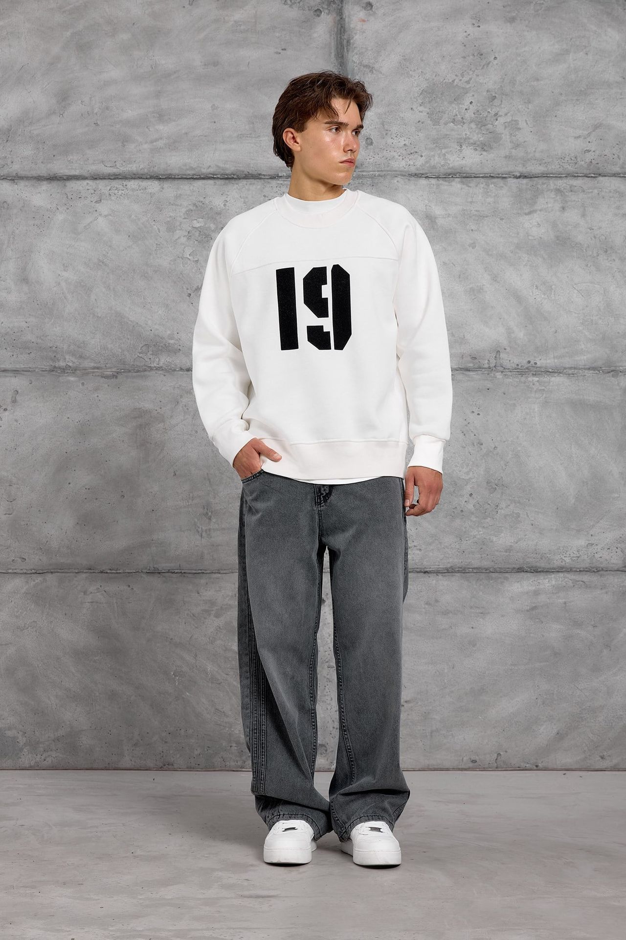 NOMARC Regular Kalıp Bisiklet Yaka Sweatshirt 1