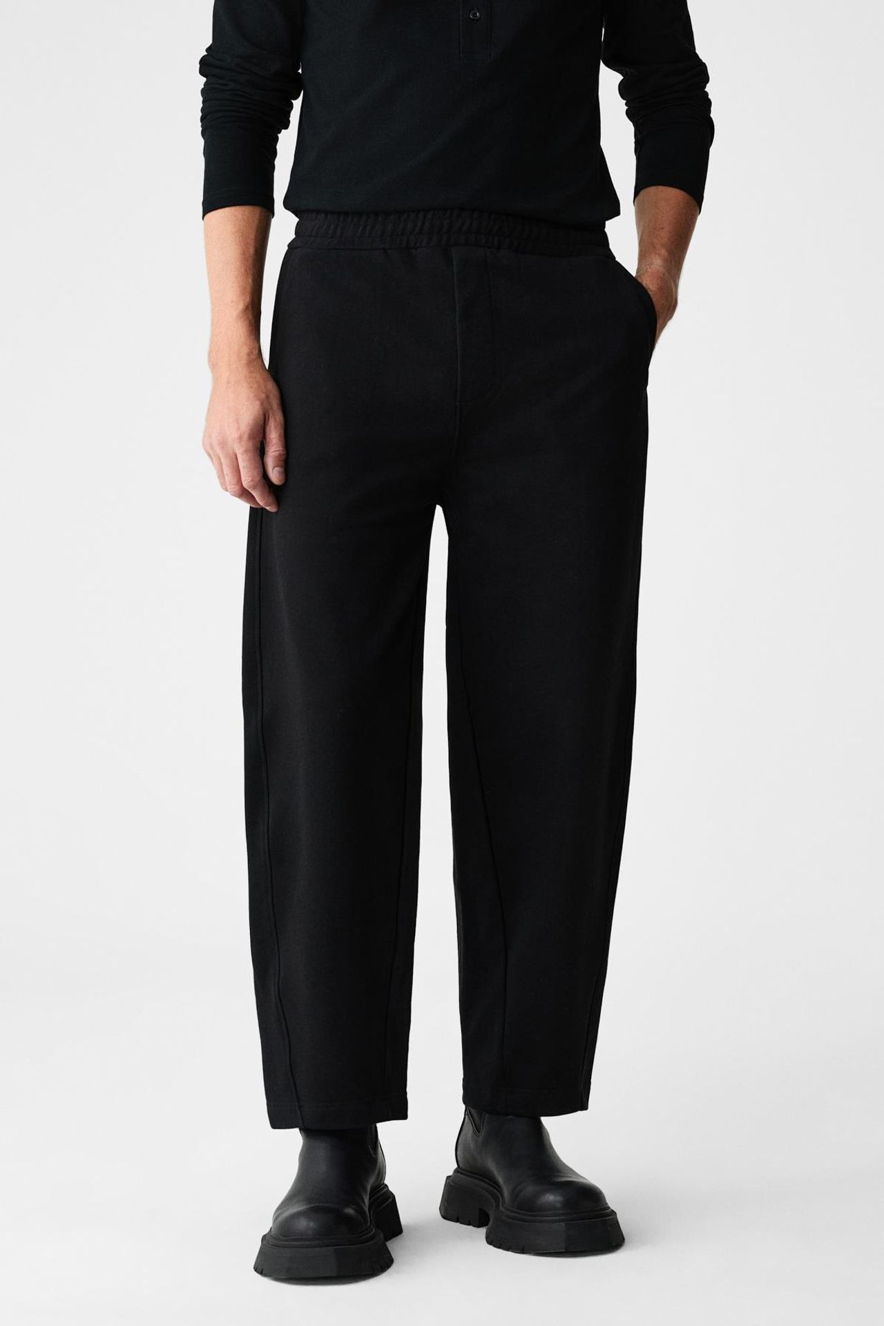 GRIMELANGE Lastikli Bel Geniş Paça Jogger 1