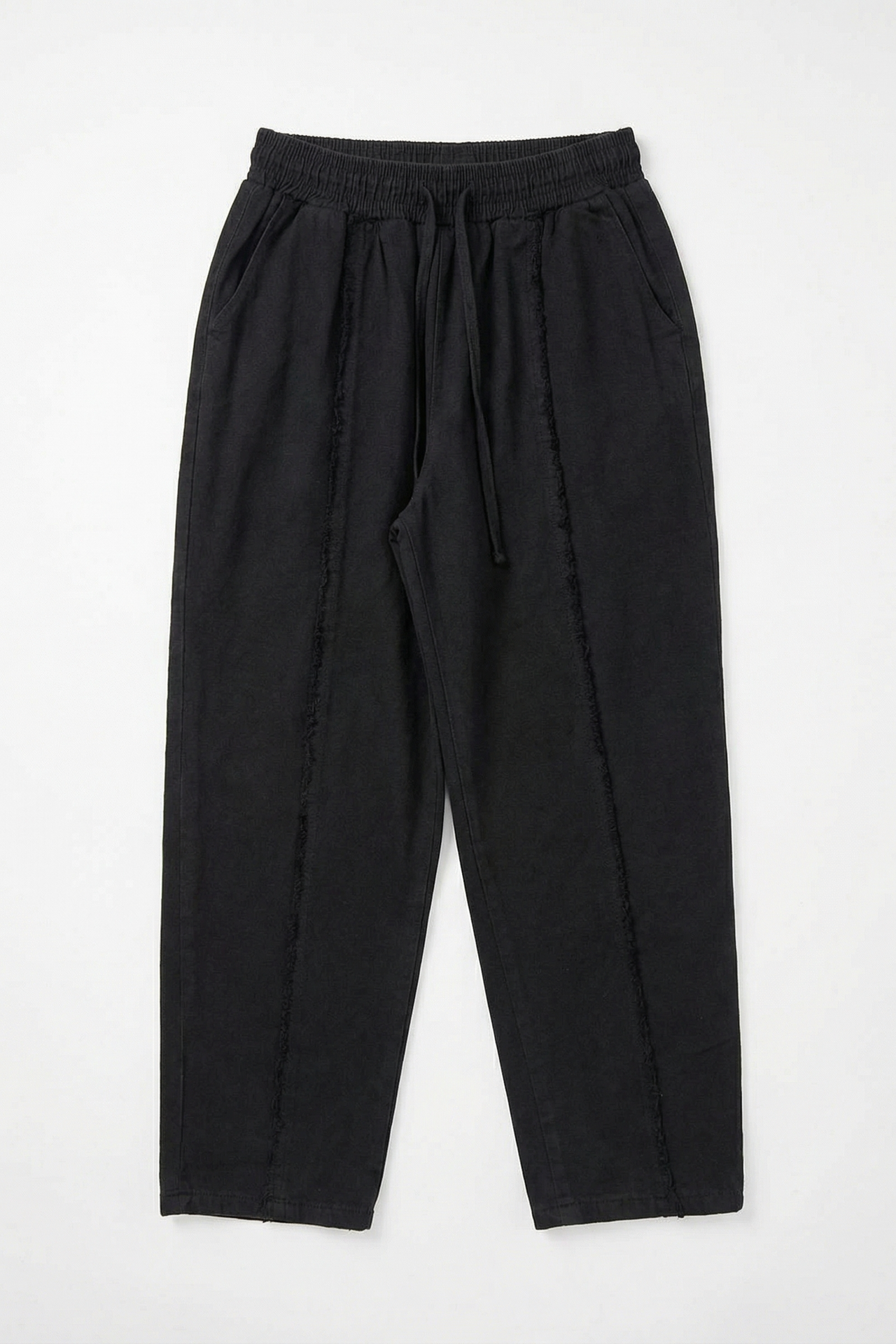 MY FASHION Elastic Waist Straight Leg Pants 6