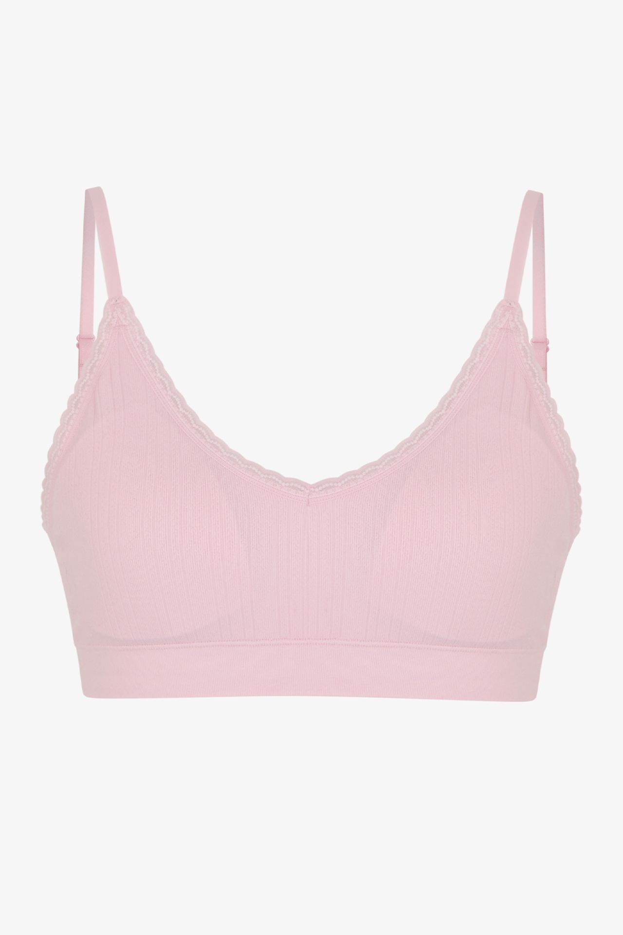 PENTI Lace Pattern Removable Pad Seamless Bralette 5