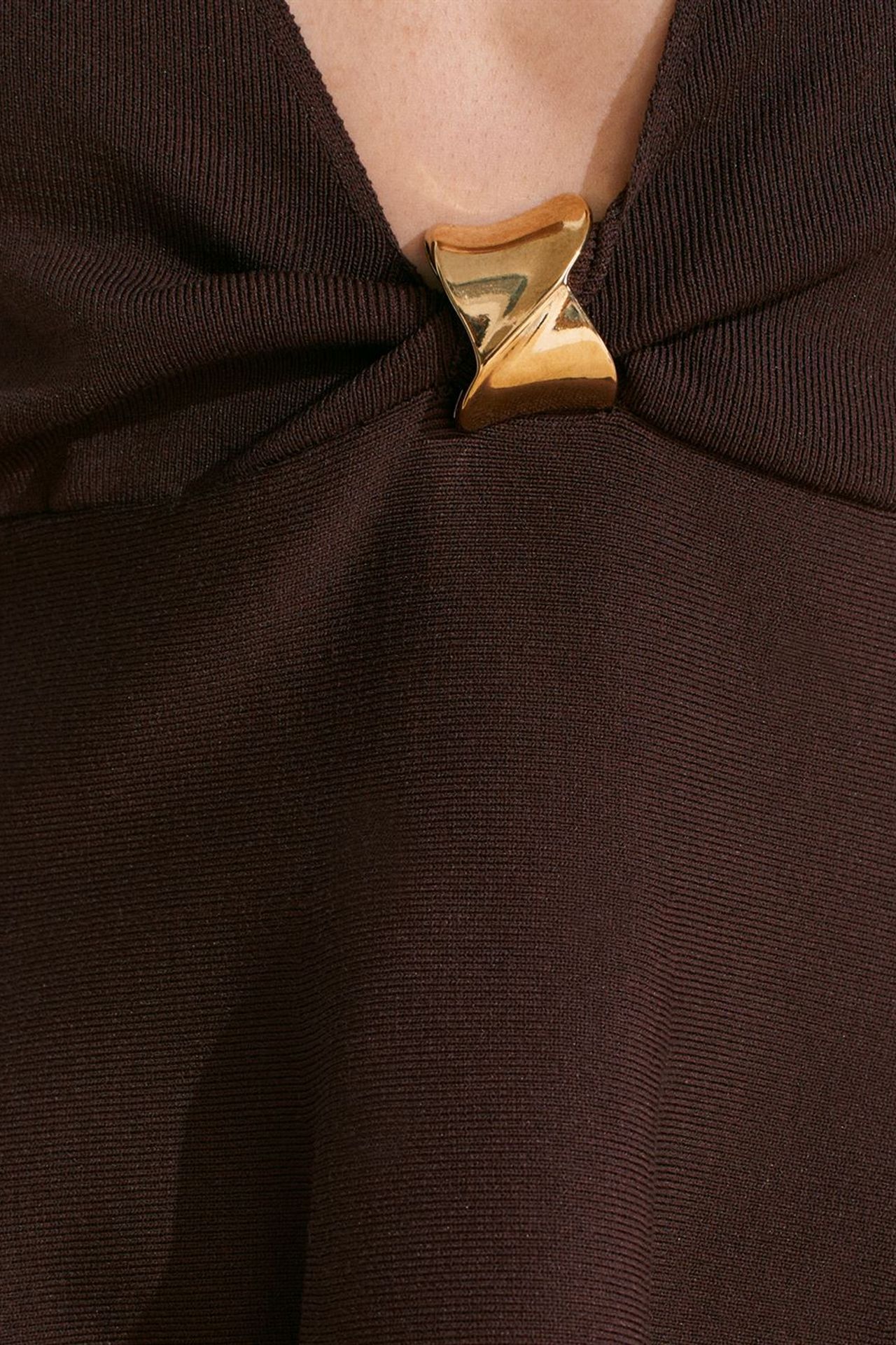 DILVIN Seamless Halter Peplum Blouse 4