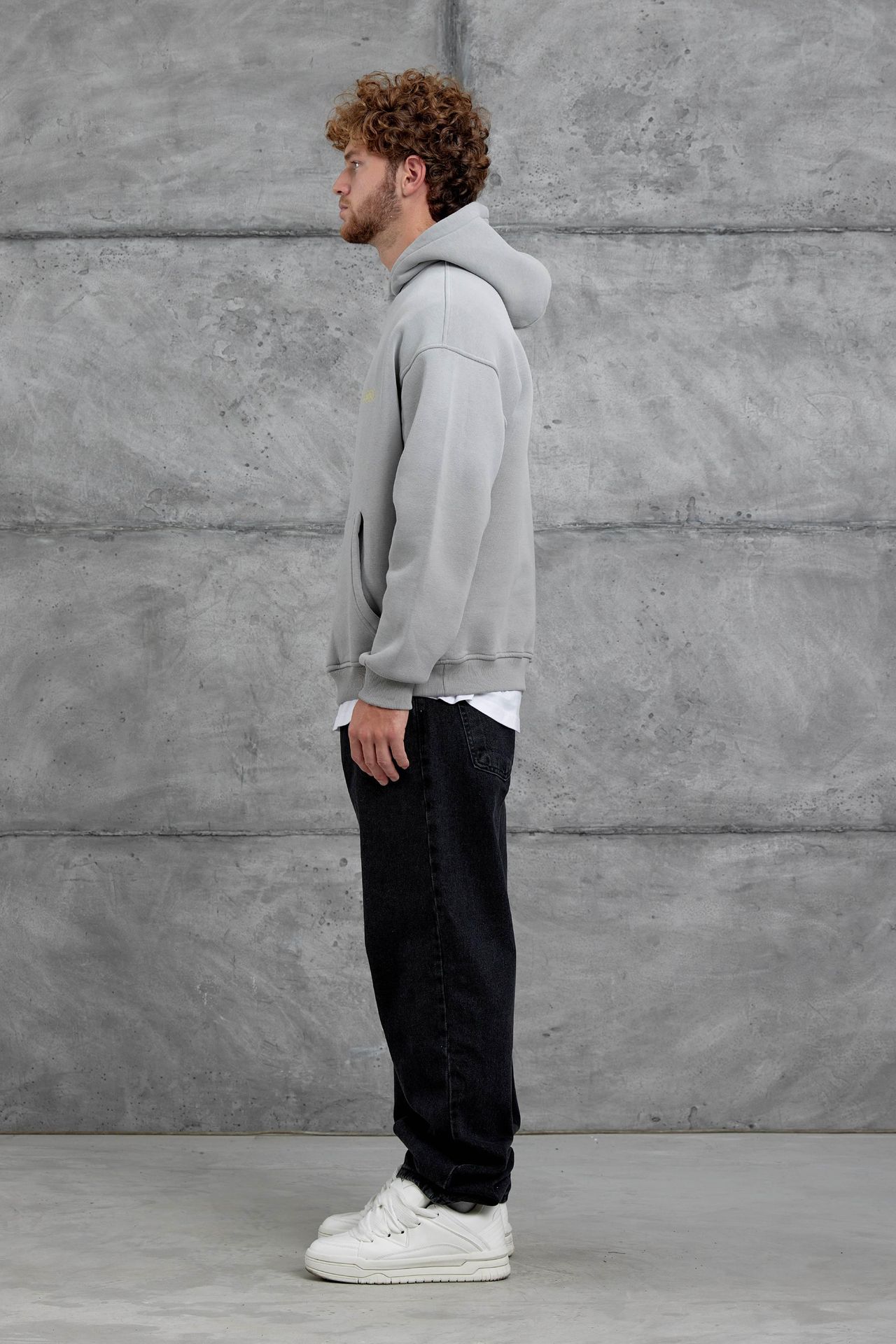NOMARC Geniş Kesim Kapüşonlu Logolu Cepli Hoodie 5