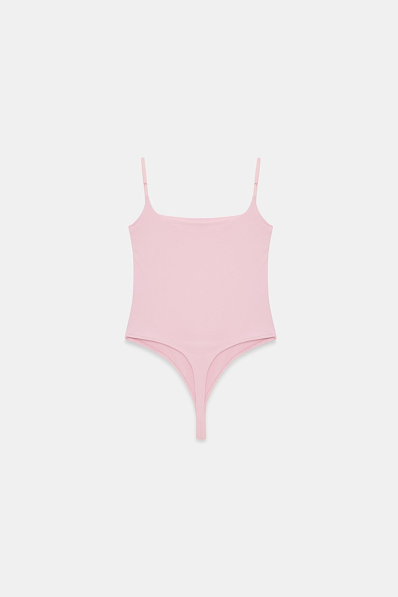 DILVIN Sleeveless Square-neck Nylon Bodysuit