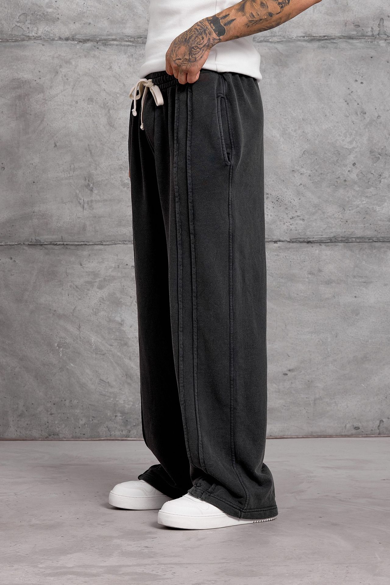 NOMARC Geniş Paça Bağcıklı Jogger Pantolon 3