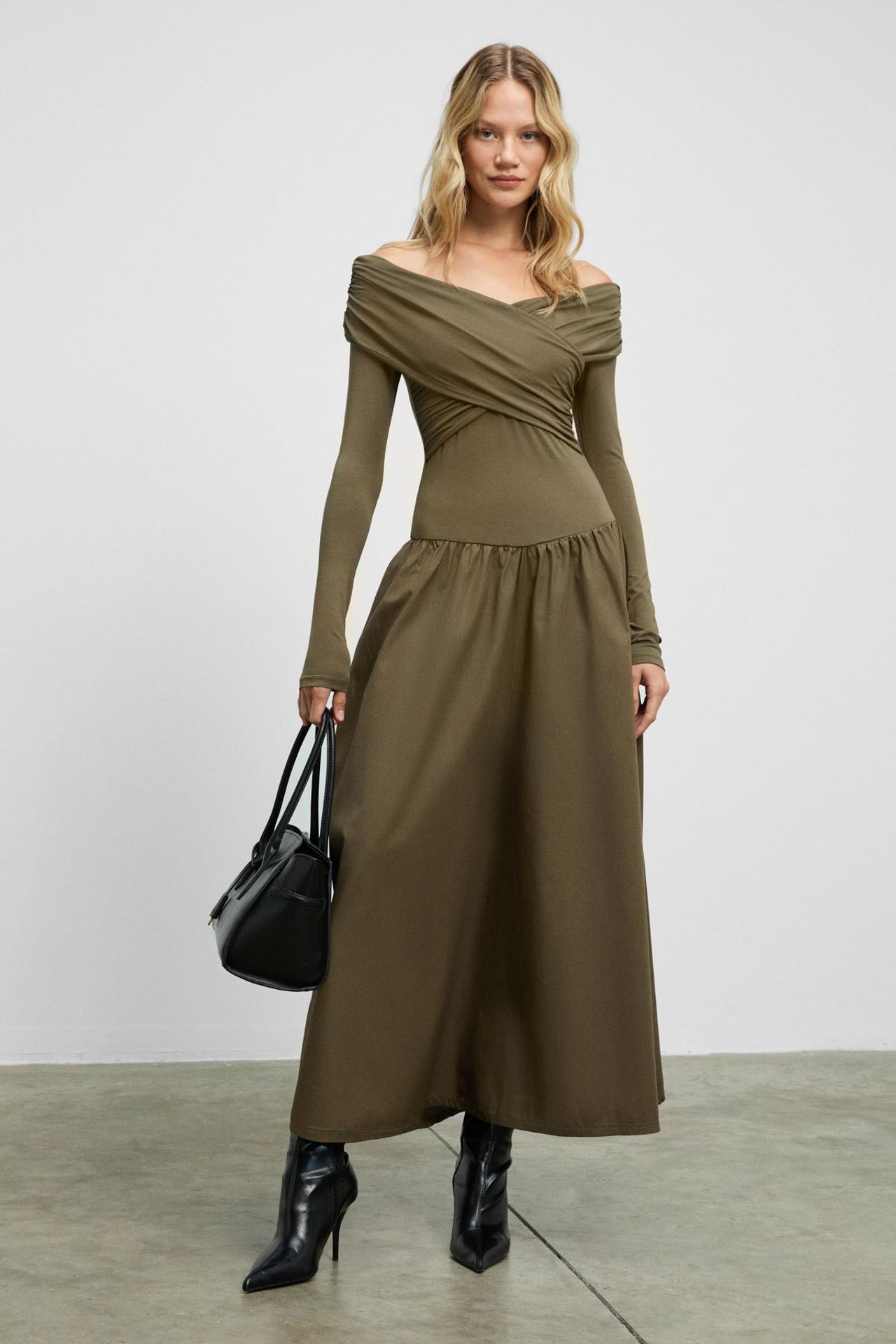 GRIMELANGE Long Flared Maxi Dress 1